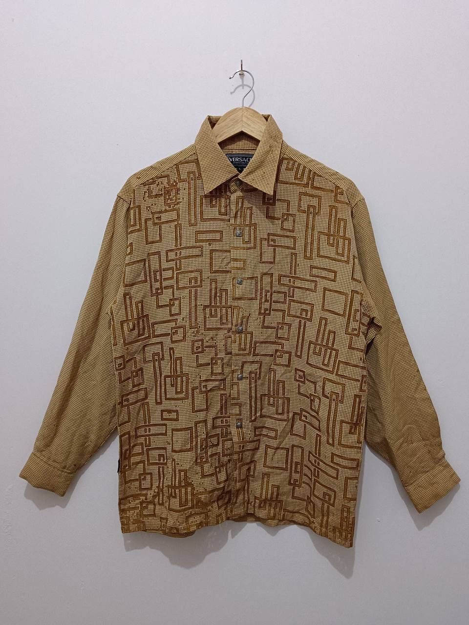 Versace × Vintage Vintage Versace Button Up Size US L / EU 52-54 / 3 - 1 Thumbnail