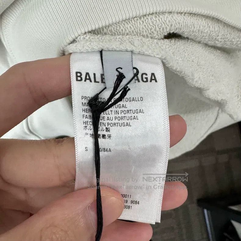 Balenciaga Balenciaga Logo Letter Embroidered Hooded Sweatshirt Size US S / EU 44-46 / 1 - 4 Thumbnail