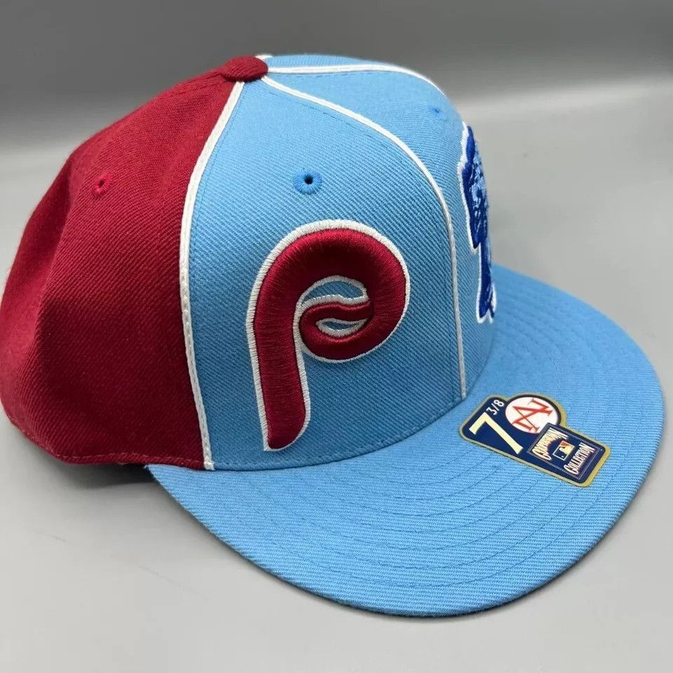 American Needle × Vintage Philadelphia Phillies Hat Men 7 3/8 American Needle Fitted Size ONE SIZE - 2 Thumbnail