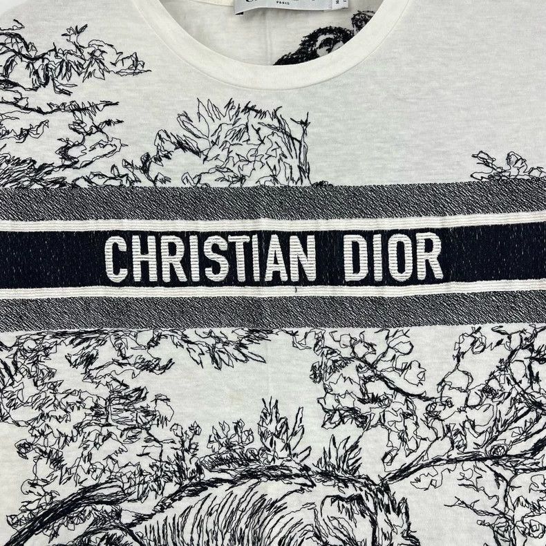 Dior Dior Jungle Animal Print Short Sleeve T-2505 Size XS / US 0-2 / IT 36-38 - 4 Thumbnail