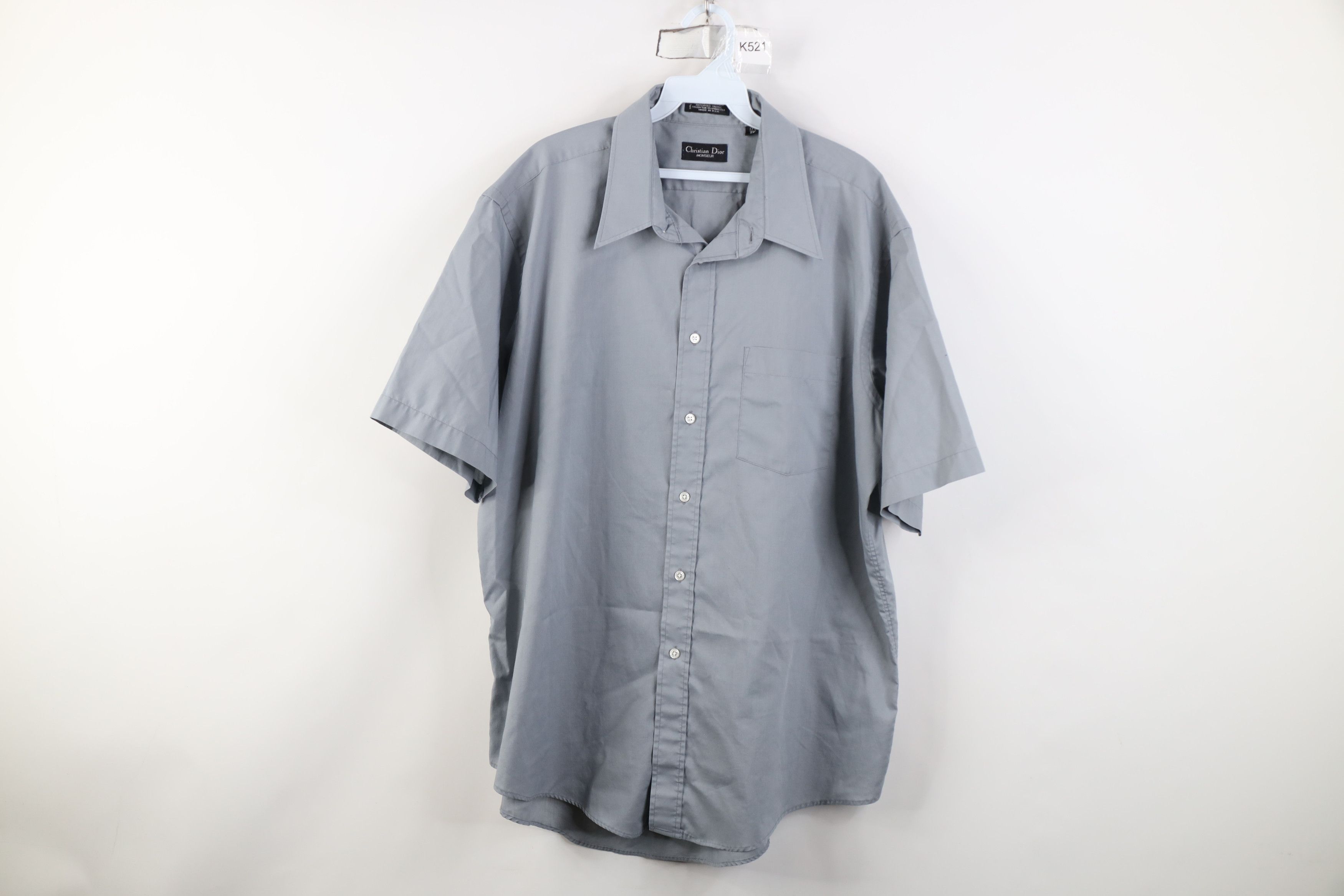 Christian Dior Monsieur Vintage 90s Christian Dior Short Sleeve Collared Shirt Size US L / EU 52-54 / 3 - 1 Thumbnail