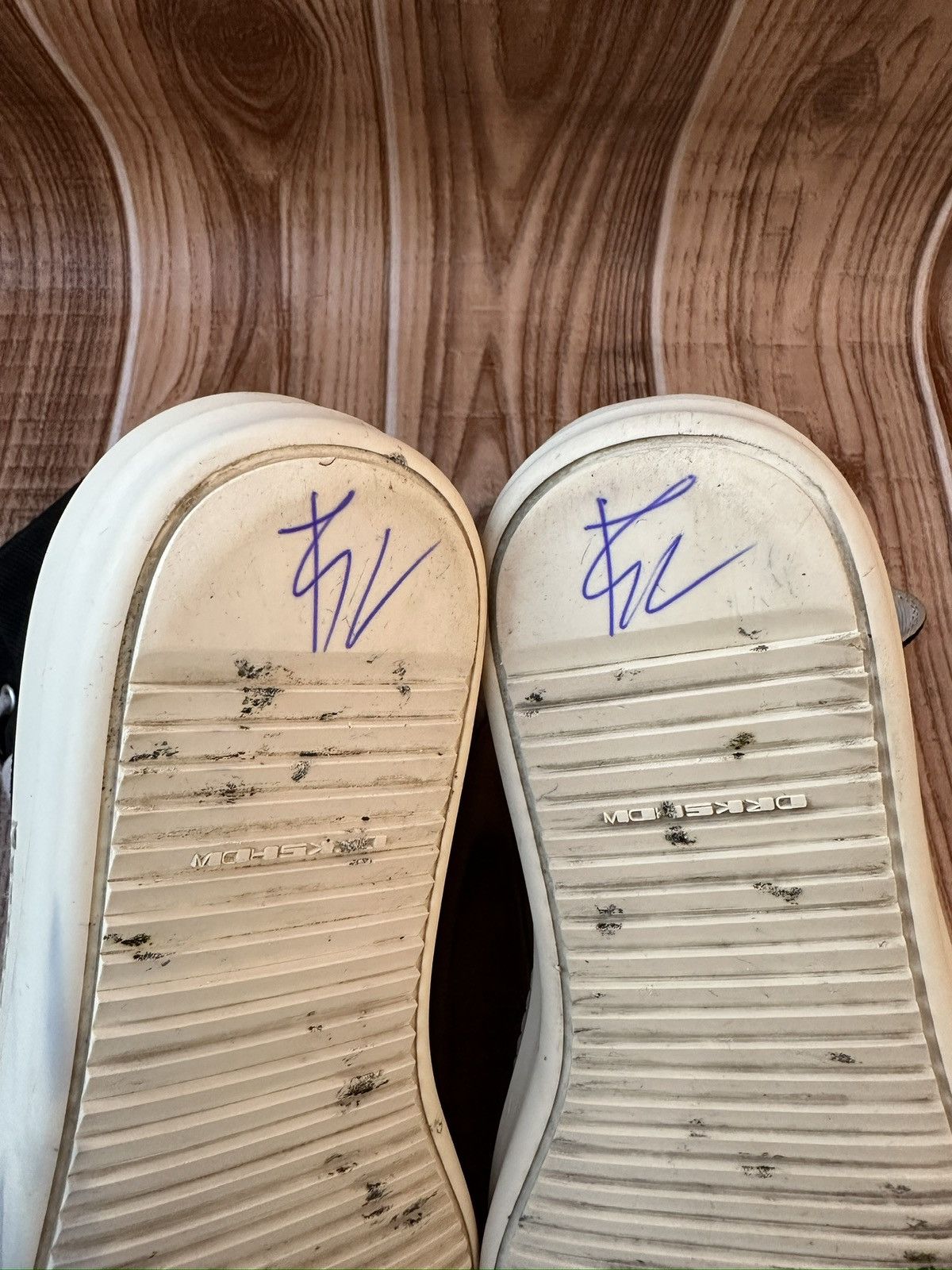 Rick Owens Rick Owens DRKSHDW Canvas Ramones Embroidered Logo Hightops Size US 7.5 / EU 40-41 - 17 Thumbnail