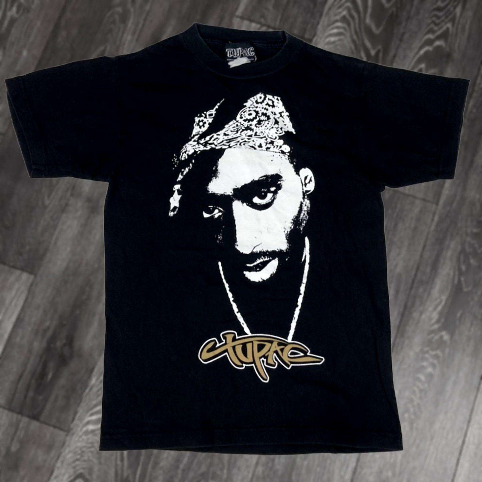 Vintage VINTAGE 2pac Tupac Shakur 2006 Graphic T-shirt Women Small Black Music Shirt XS? Size S / US 4 / IT 40 - 1 Thumbnail