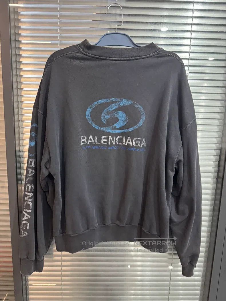 Balenciaga Balenciaga Logo printed long-sleeve ribbed cuff hooded swe Size US M / EU 48-50 / 2 - 1 Thumbnail