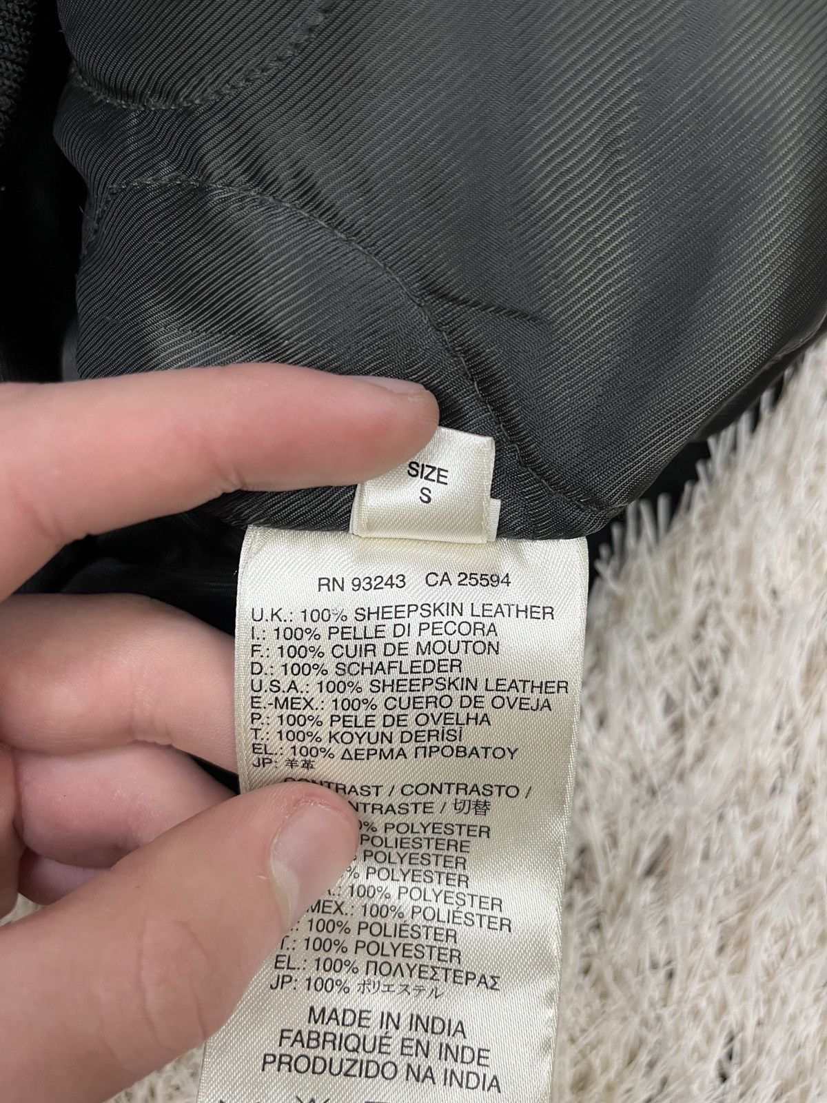 Diesel DIESEL OUR Superior Mens Bomber Leather Jacket Racer Coat Size US S / EU 44-46 / 1 - 8 Thumbnail
