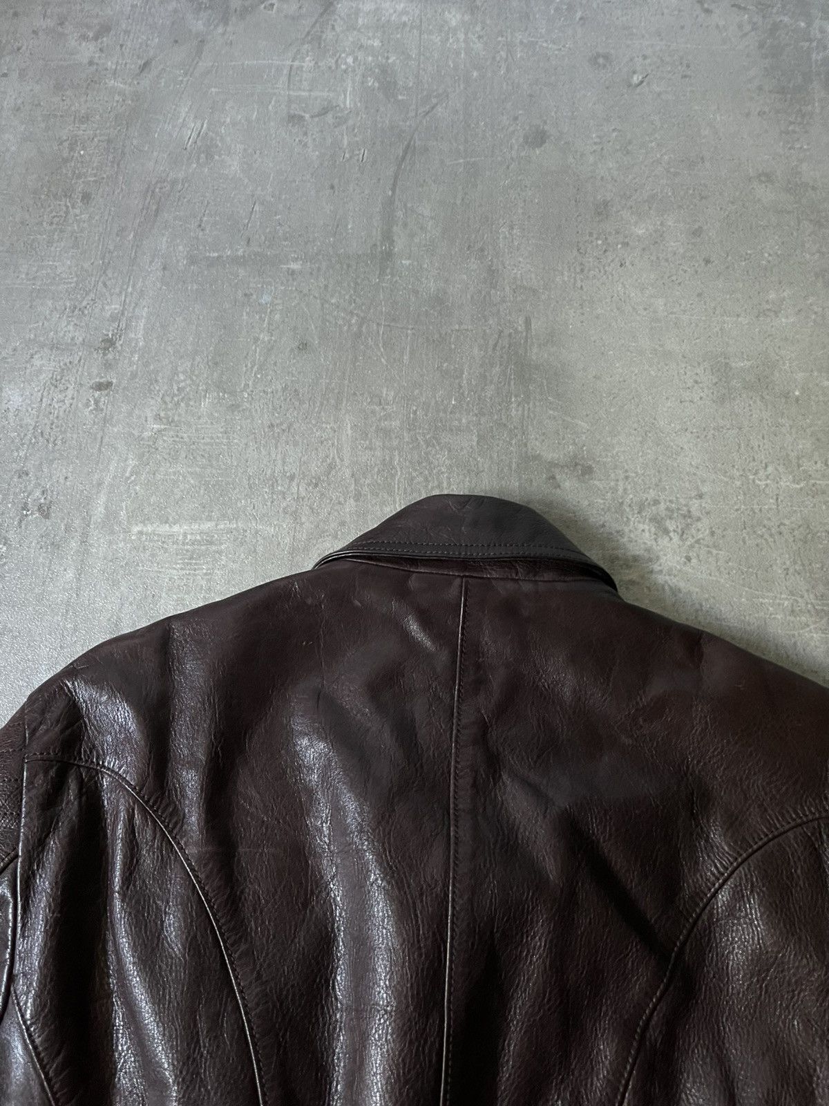 Jil Sander Jil Sander by Raf Simons brown leather jacket rare Size US M / EU 48-50 / 2 - 13 Thumbnail