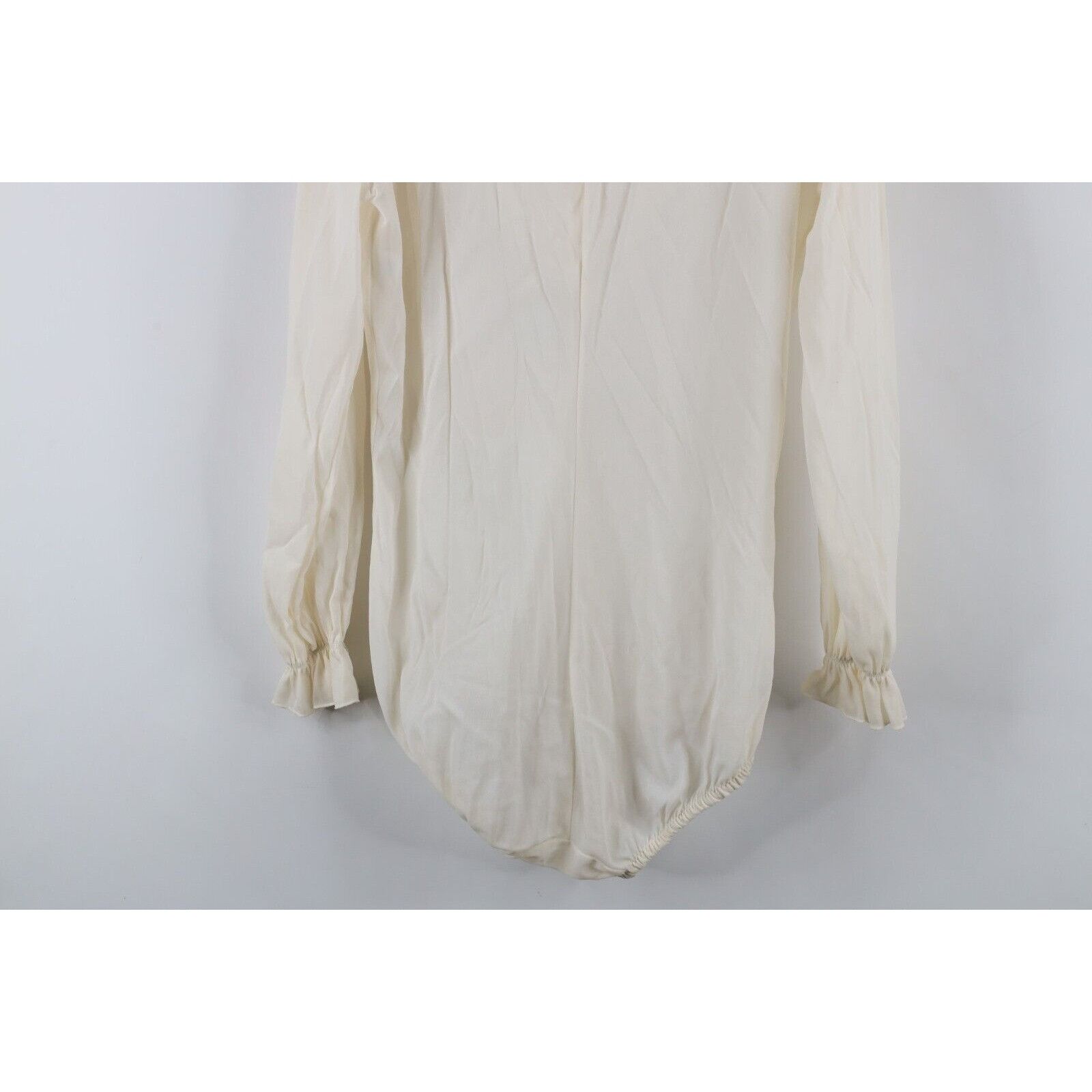 Vintage Vintage 60s 70s Sheer Snap Crotch Ruffled Romper Suit Size XL / US 12-14 / IT 48-50 - 12 Thumbnail