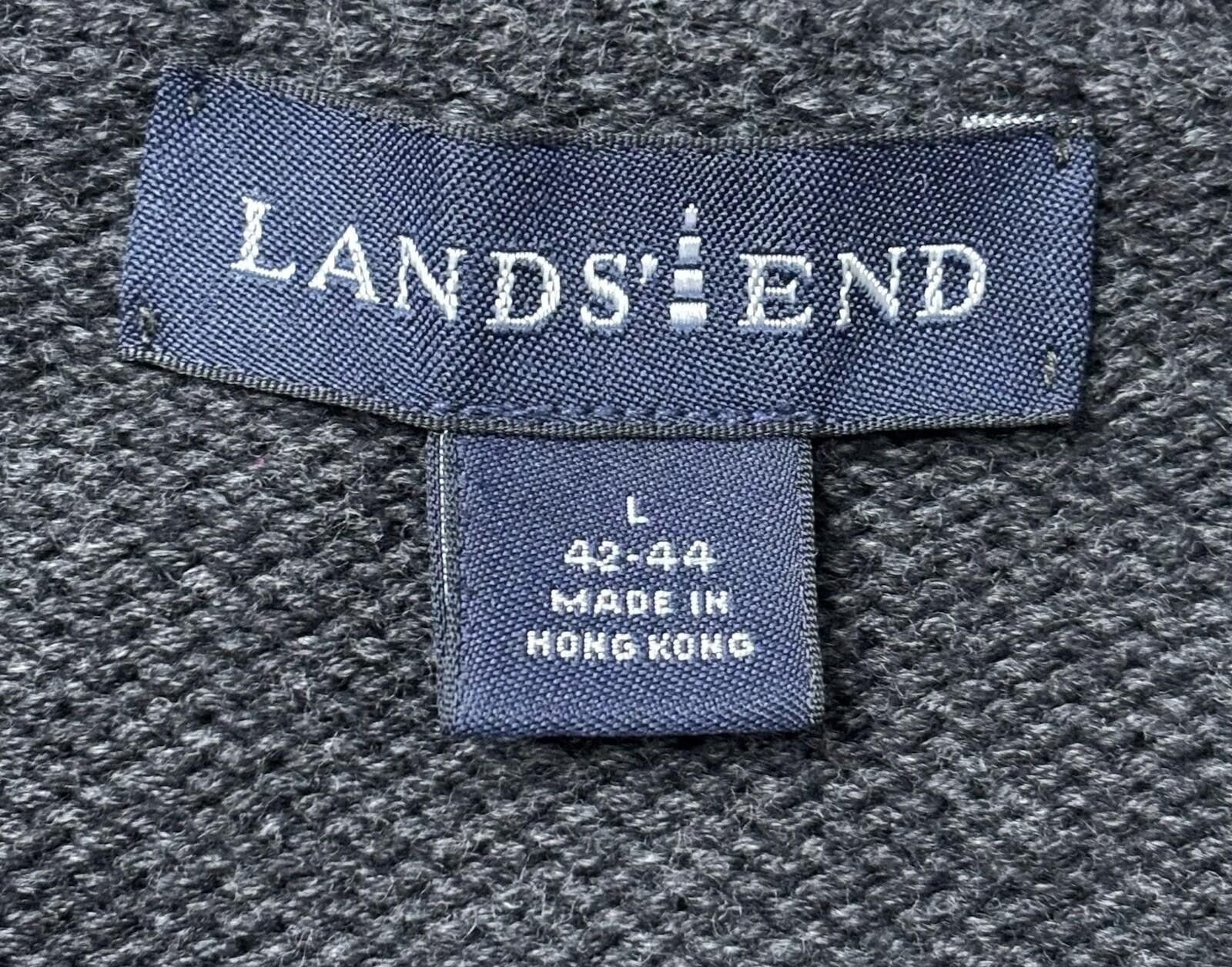 Lands' End Lands End Sweater Mens Large Cotton Crew Neck Pullover Knit Size US L / EU 52-54 / 3 - 2 Thumbnail