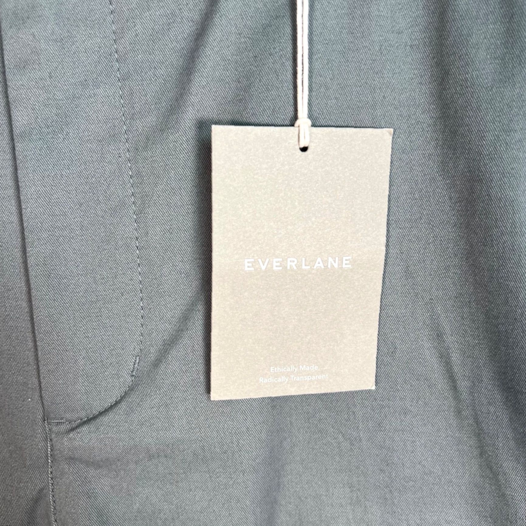 Everlane Everlane Mens Size 38 x 30 Pants Gray Cotton-Blend Straight Leg — Casual Chino Size US 38 / EU 54 - 5 Thumbnail