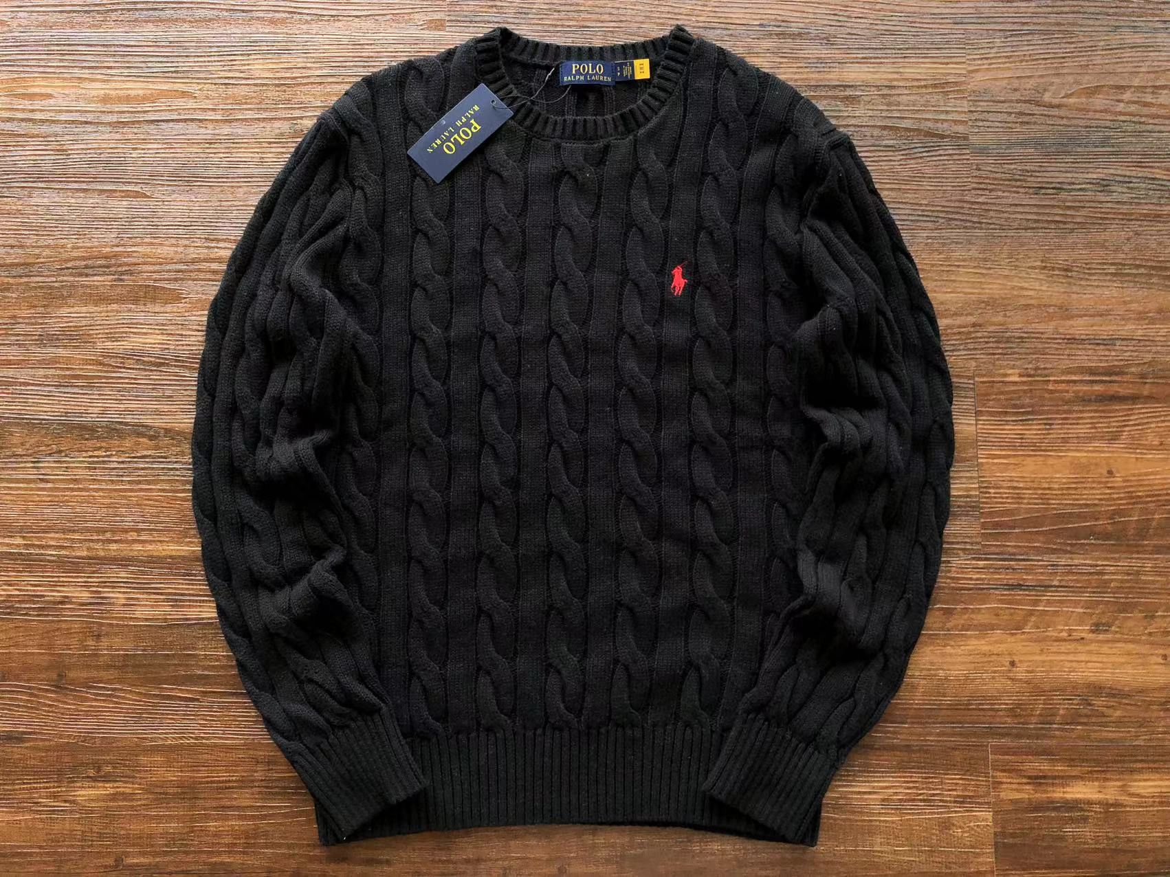 Polo Ralph Lauren RALPH LAUREN BLACK SWEATER Size US L / EU 52-54 / 3 - 1 Thumbnail