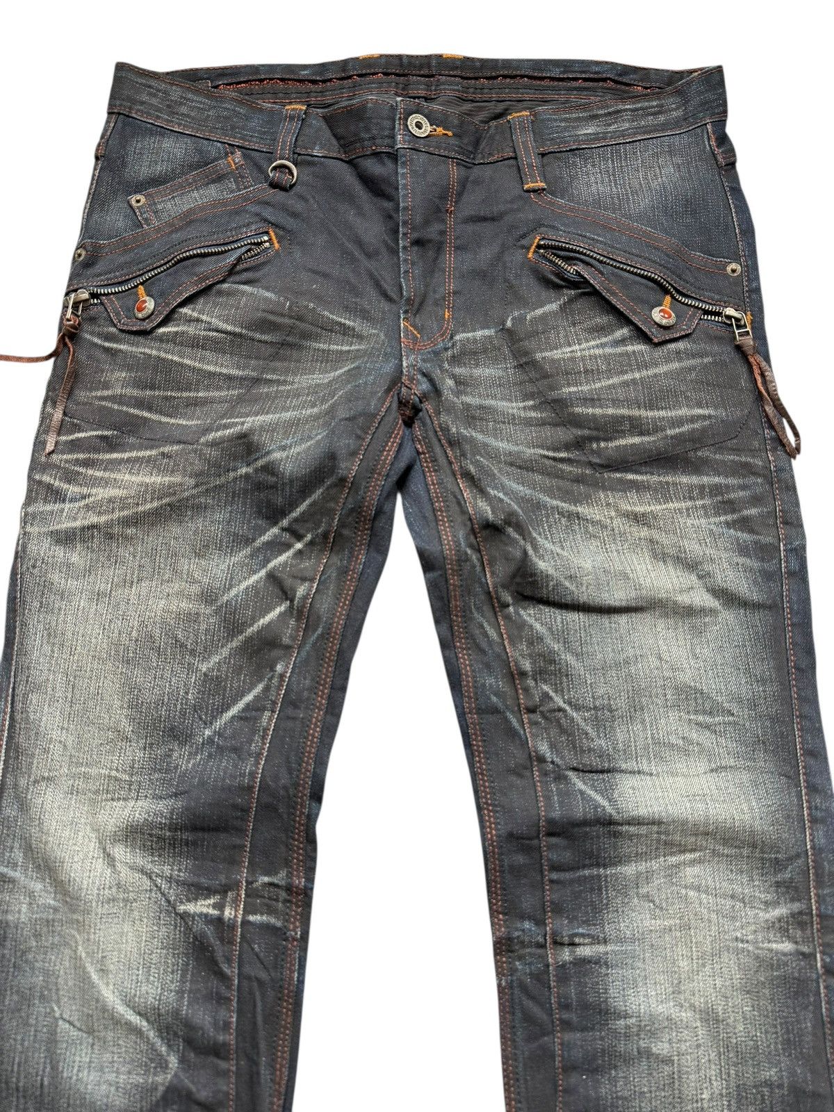 Nicole Club Flared Jeans Sick Nicole Club Claumark Distressed Denim. Size US 35 - 3 Thumbnail