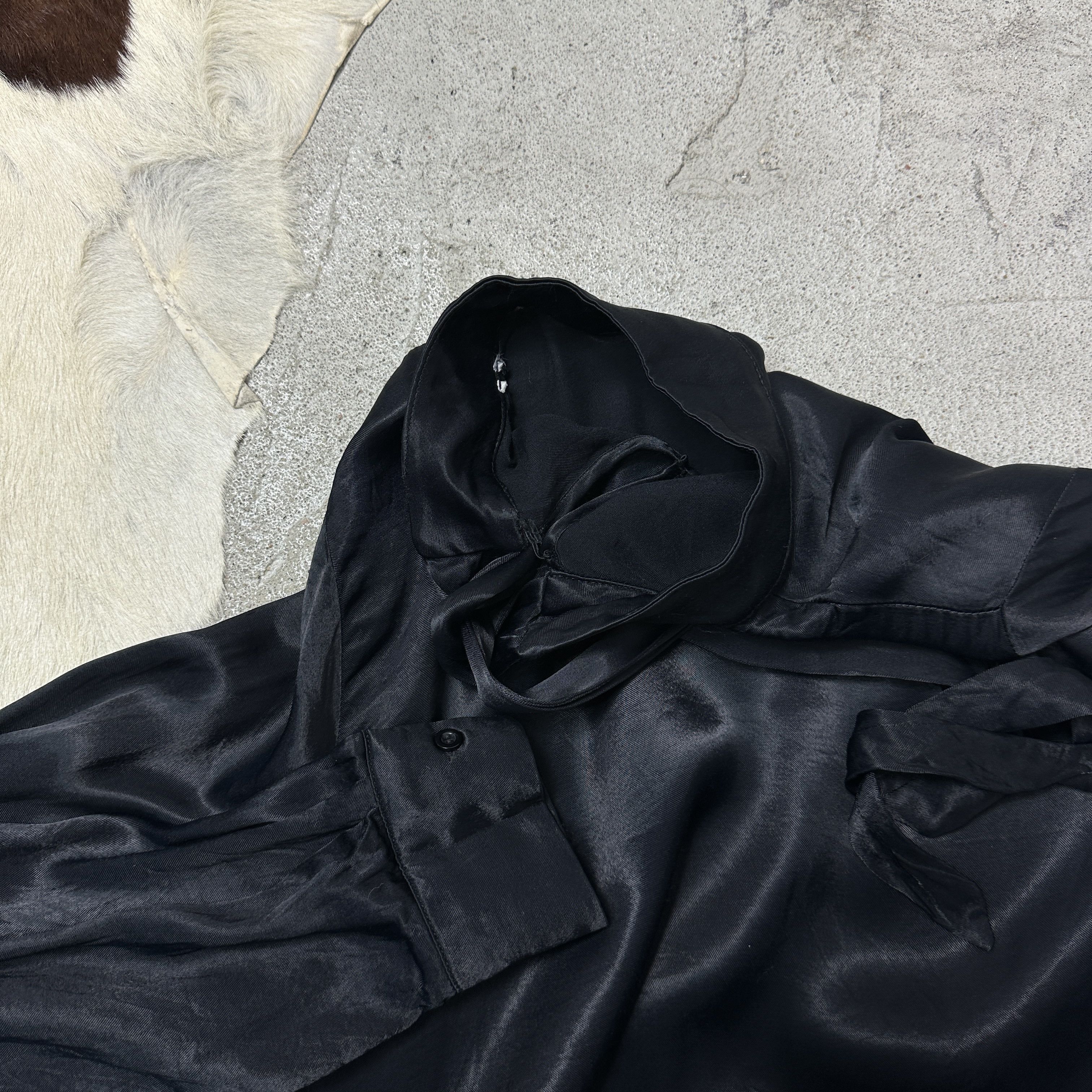 Vintage Vintage Avant Garde Satin Neck Wrap Shirt Y2K Size M / US 6-8 / IT 42-44 - 7 Thumbnail