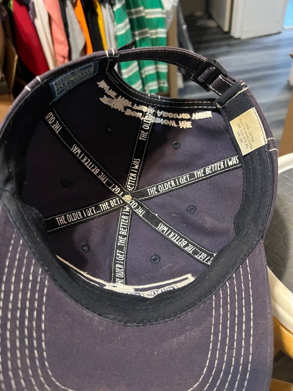 Vintage Men's Old Guys Rule m Navy Baseball Cap Hat Size ONE SIZE - 5 Thumbnail