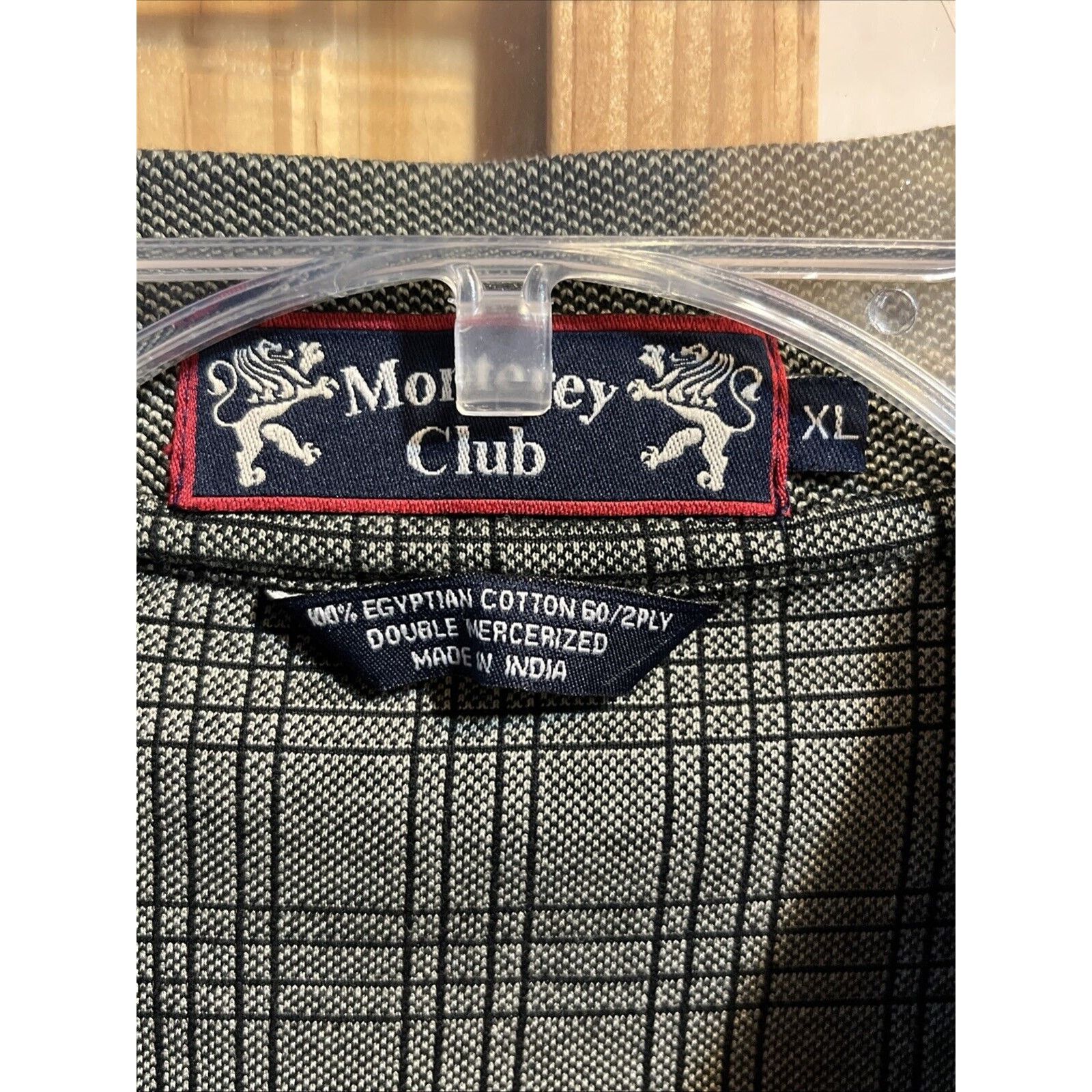 Other Monterey Club VTG Mens XL Gray SS Egyptian Cotton Polo Shirt Size US XL / EU 56 / 4 - 3 Thumbnail