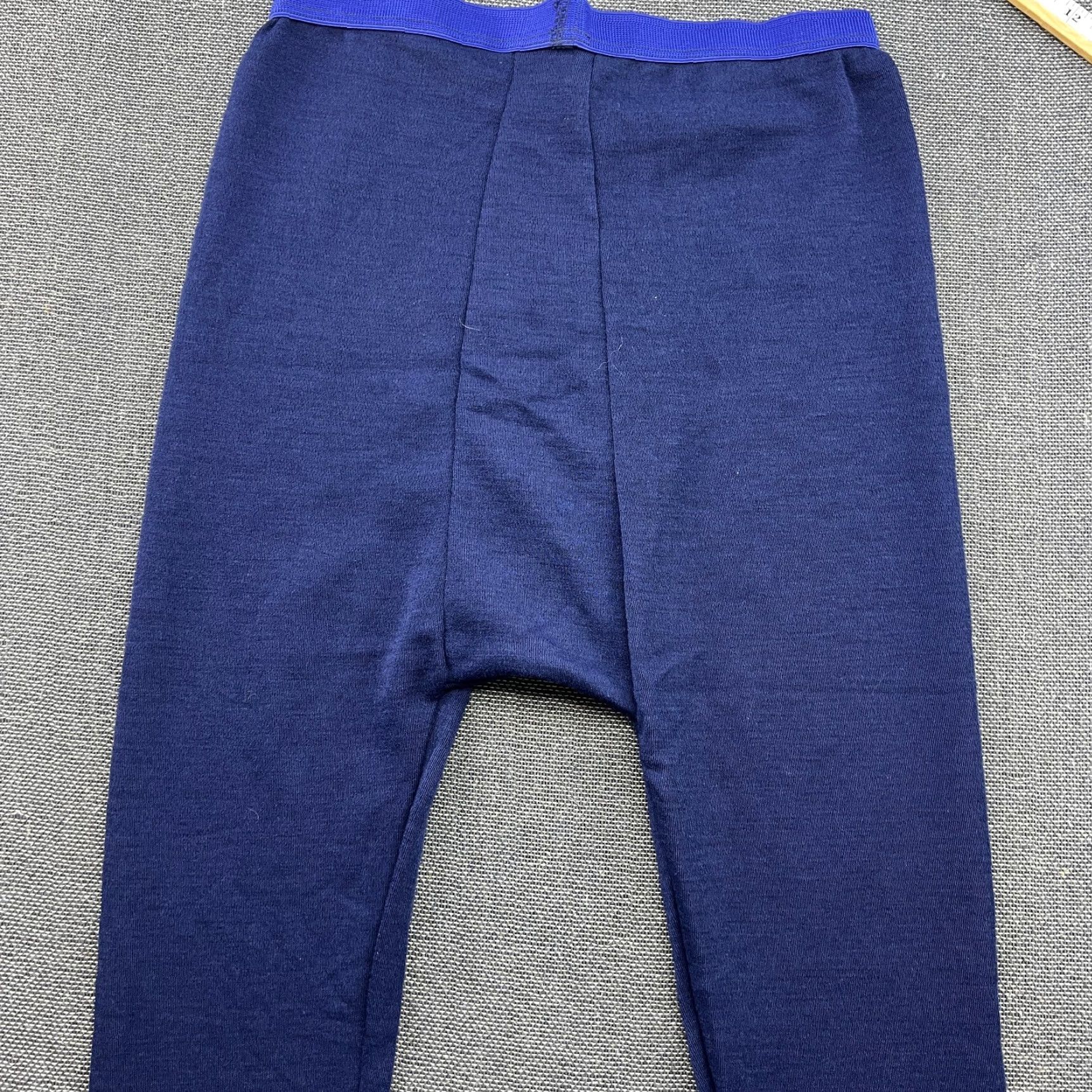 Vintage Vintage Wool Blend Base Layer Pants Blue Size 50 Men Slim Track Pants Wool Blend Base Layer Pants Regular 50 Blue Sports Activewear Mens Size US 34 / EU 50 - 3 Thumbnail