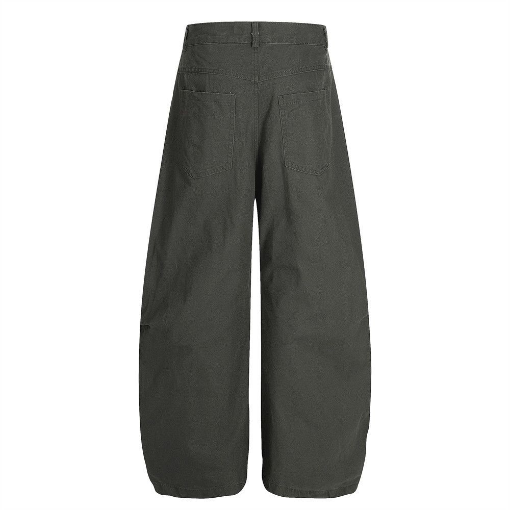 Vintage Men's American pleated loose wide-leg cargo machete trousers Size US 32 / EU 48 - 2 Thumbnail