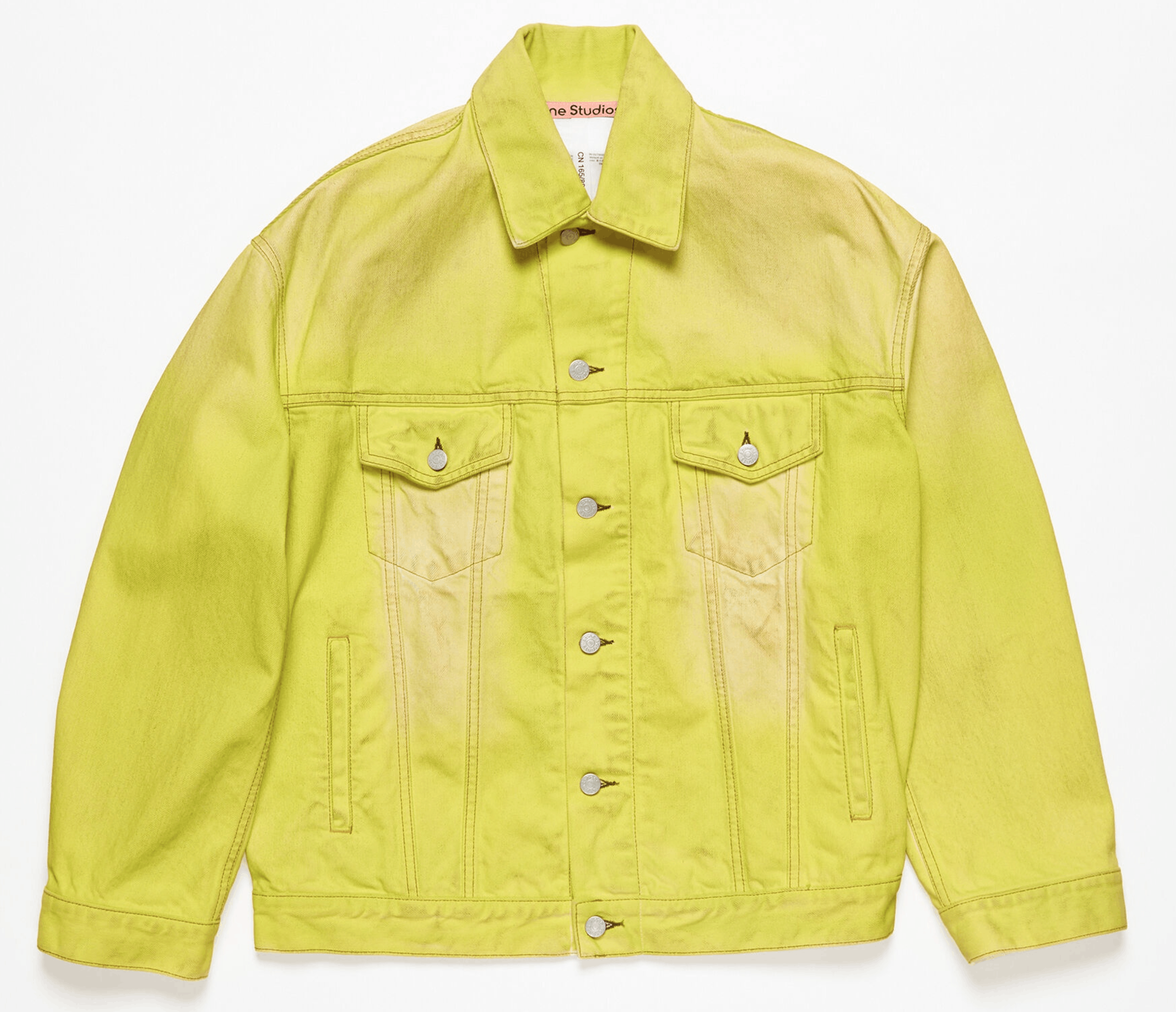 Acne Studios Acne Studios Denim jacket - Oversized fit - Neon yellow Size US M / EU 48-50 / 2 - 1 Thumbnail