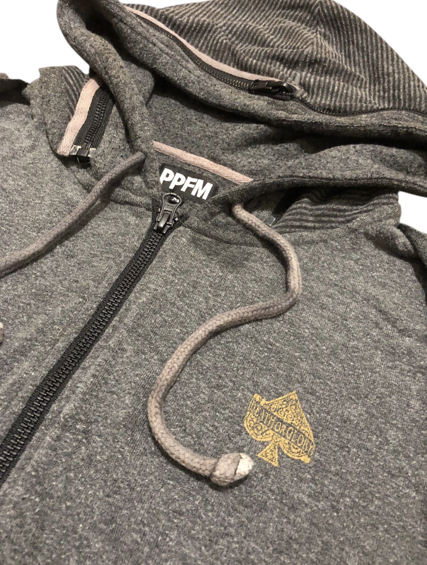 Japanese Brand 🔥Y2K PPFM Zipper Hoodie 2way Avant Garde Gothic Size M / US 6-8 / IT 42-44 - 9 Thumbnail