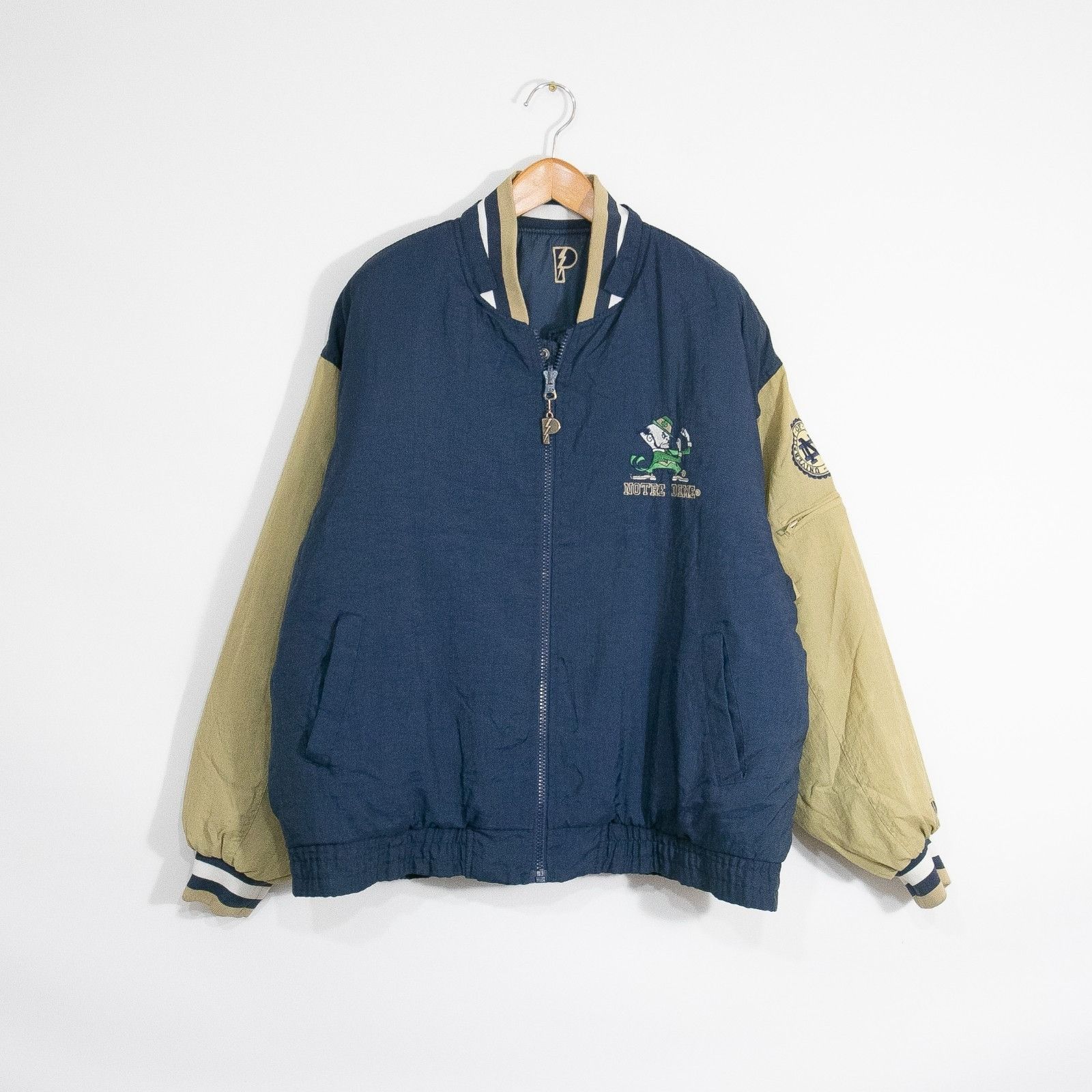 Pro Player Vintage 90s Notre Dame Pro Player Puffer Jacket Mens XL Size US XL / EU 56 / 4 - 3 Thumbnail