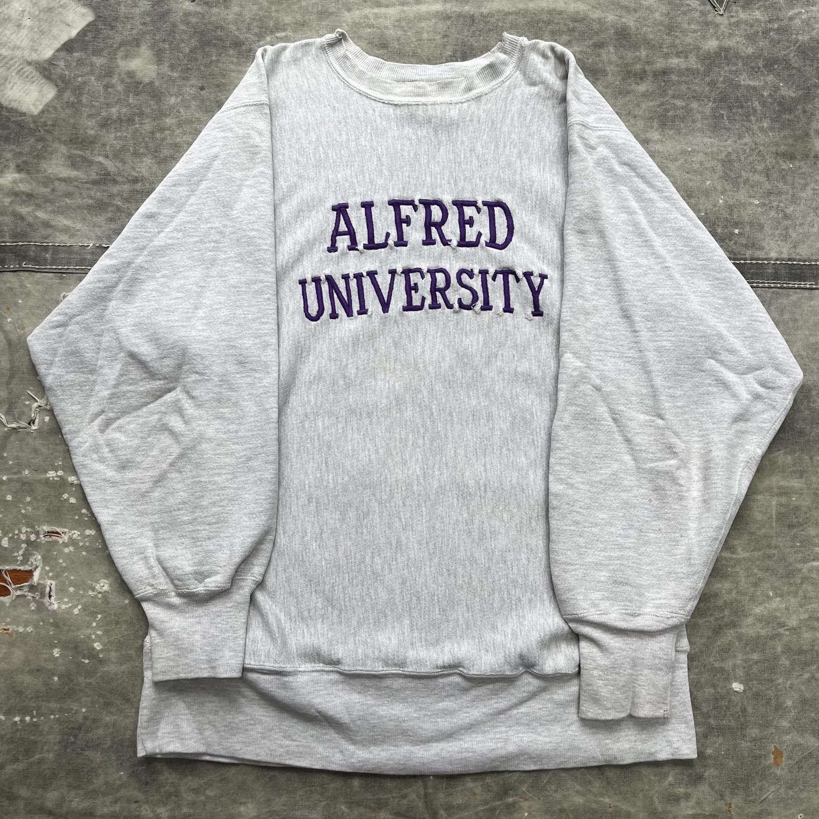 Champion × Vintage Vintage Champion Reverse Weave Alfred University Sweatshirt Size US XL / EU 56 / 4 - 1 Thumbnail