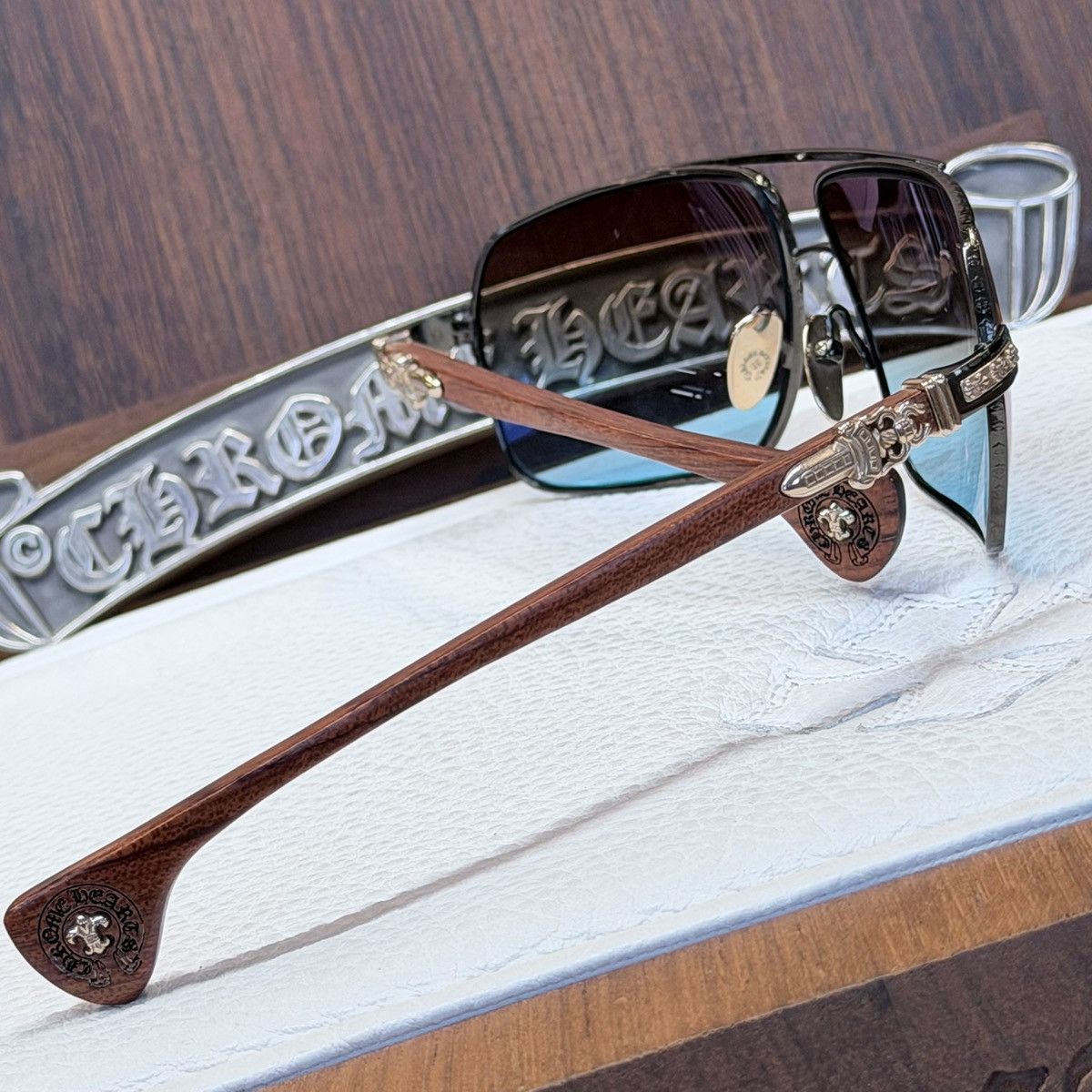 Chrome Hearts Chrome Hearts MOOREHEAD 1/1 Sunglasses Size ONE SIZE - 8 Thumbnail