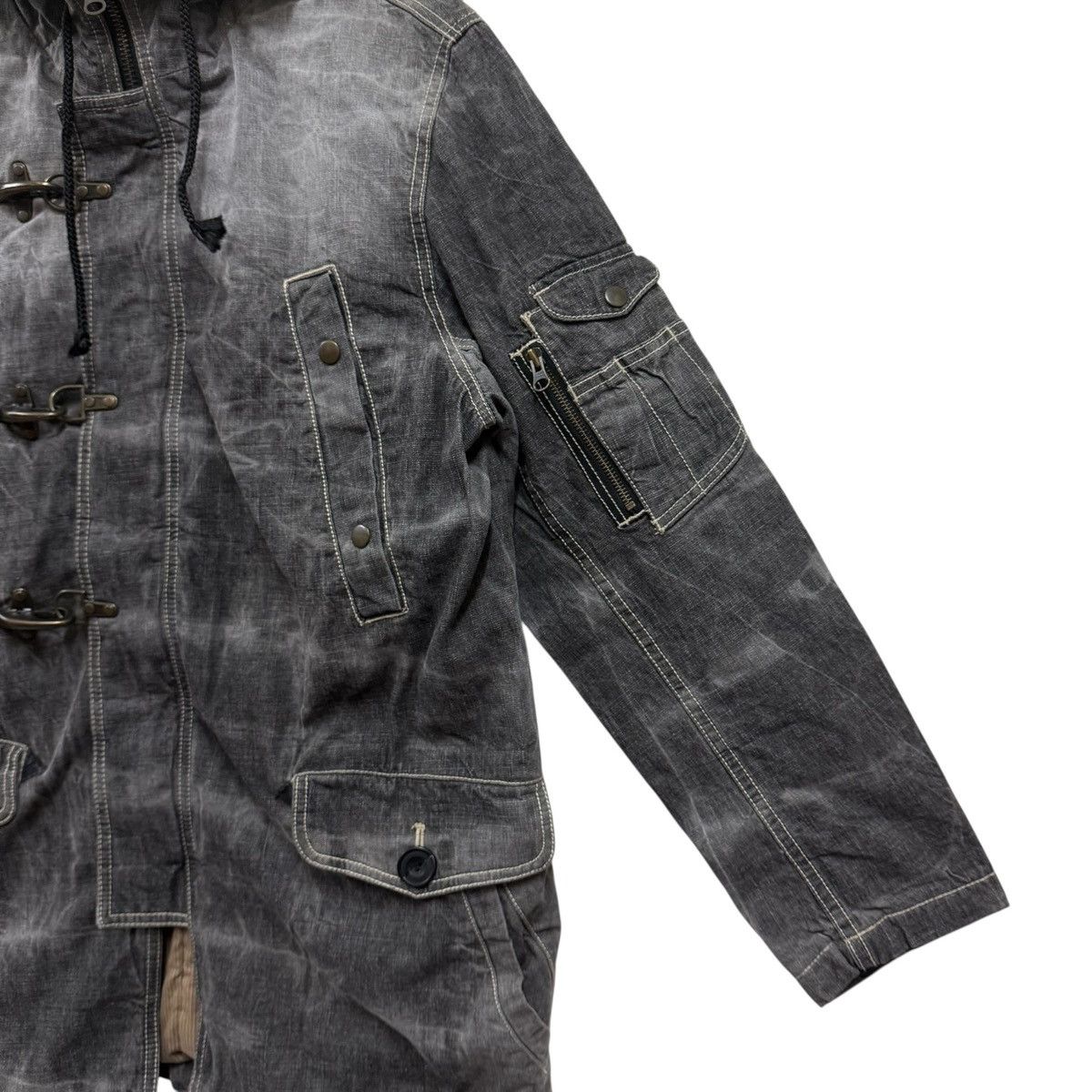 If Six Was Nine Allix Design Fireman Hoodie Denim Jacket Japanese Brand Size US L / EU 52-54 / 3 - 8 Thumbnail