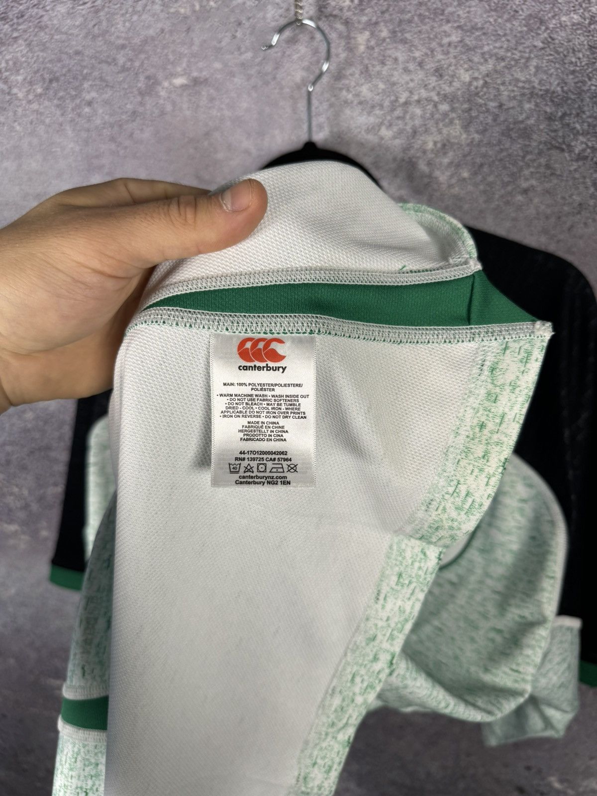 Canterbury of New Zealand Ireland IRFU Irish Rugby Union 2019 Canterbury Jersey Size US XXL / EU 58 / 5 - 11 Thumbnail