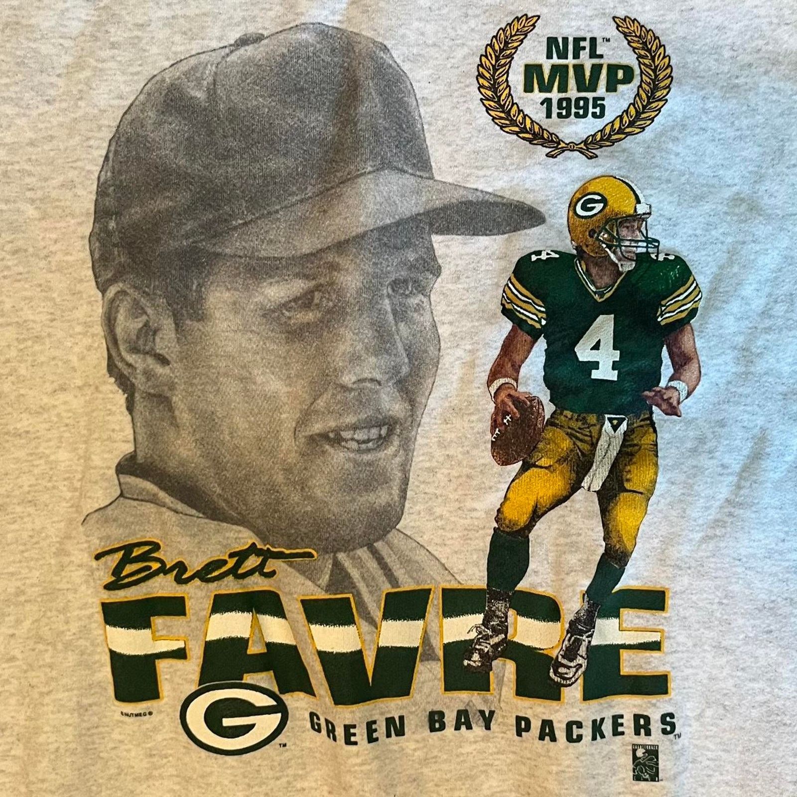 NFL Vintage Brett Favre MVP Packers Crewneck Size US XL / EU 56 / 4 - 2 Thumbnail
