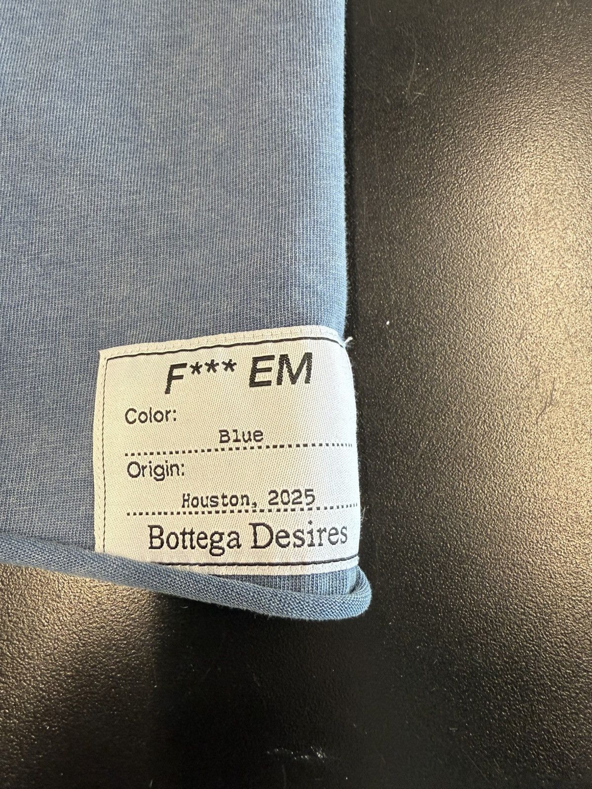 Bottega Desires Bottega Desires F*** Em Tee Blue Size US XL / EU 56 / 4 - 3 Thumbnail