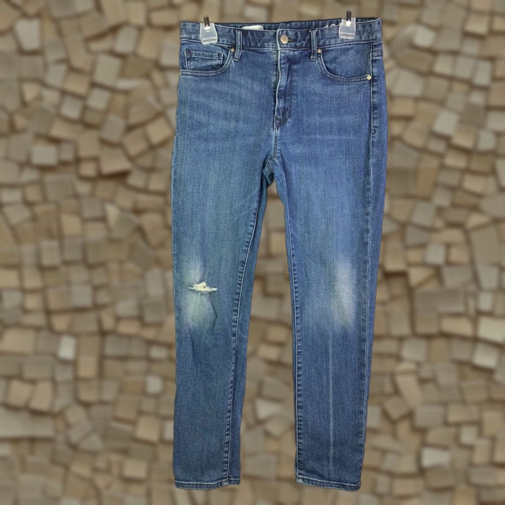 Gap Gap 1969 Always Skinny High Rise Juniors Size 28 Medium Wash Blue Denim Jeans Jeans Women Size 28" / US 6 / IT 42 - 1 Thumbnail