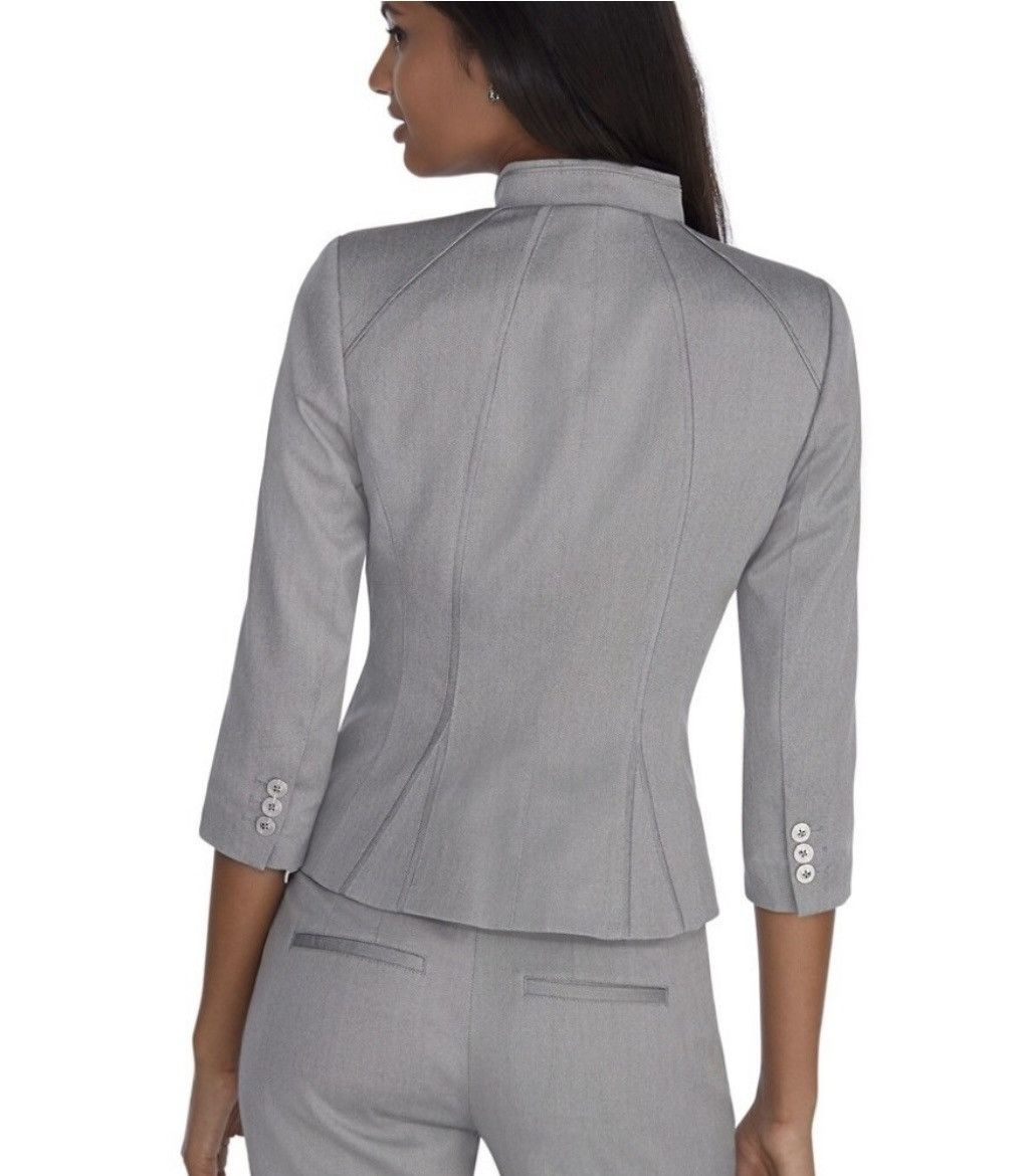White House Black Market White House Black Market 3/4 Sleeve Blazer Size L / US 10 / IT 46 - 3 Thumbnail