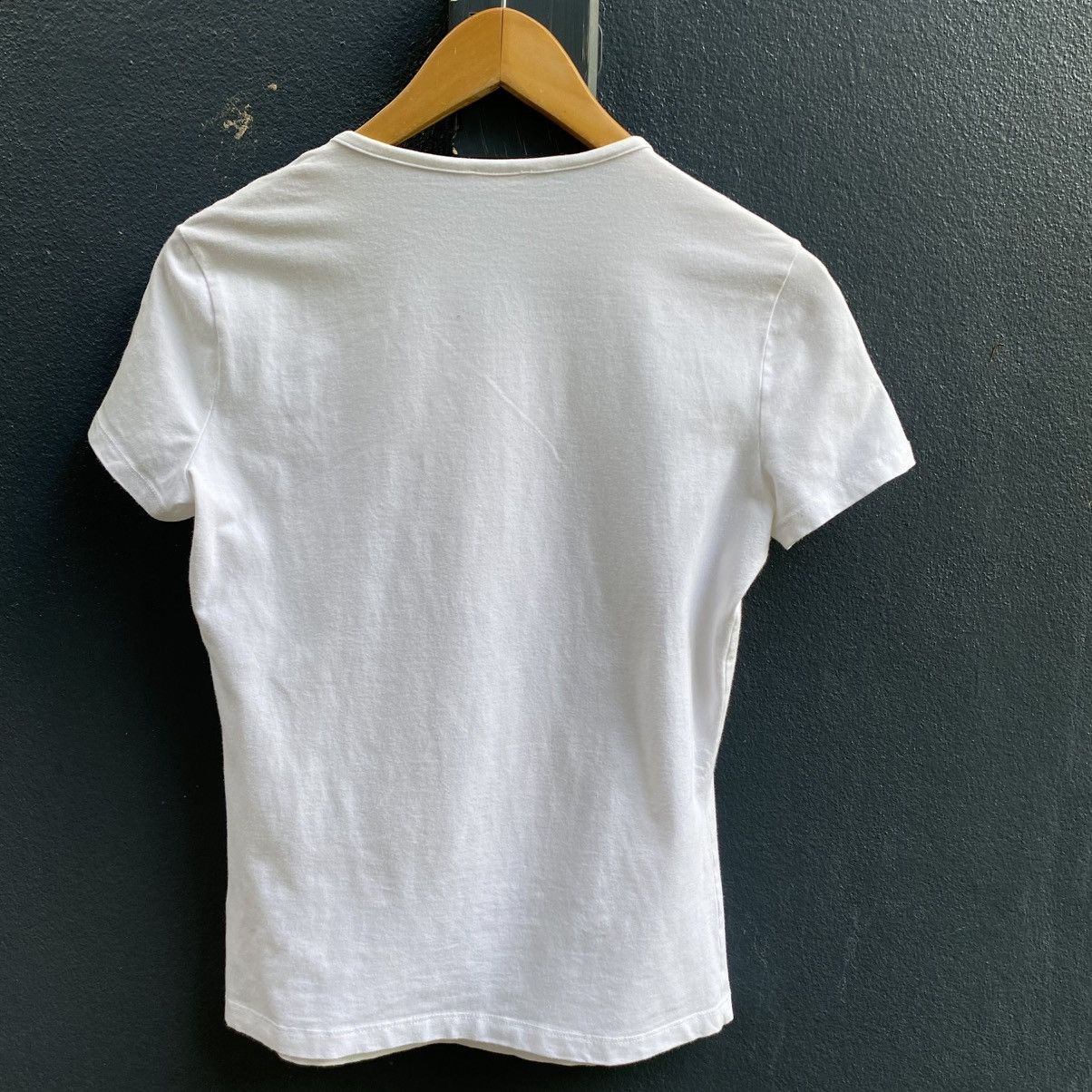 John Galliano John Galliano Y2K White Embellished Galliano Skull Tee Size S / US 4 / IT 40 - 2 Thumbnail