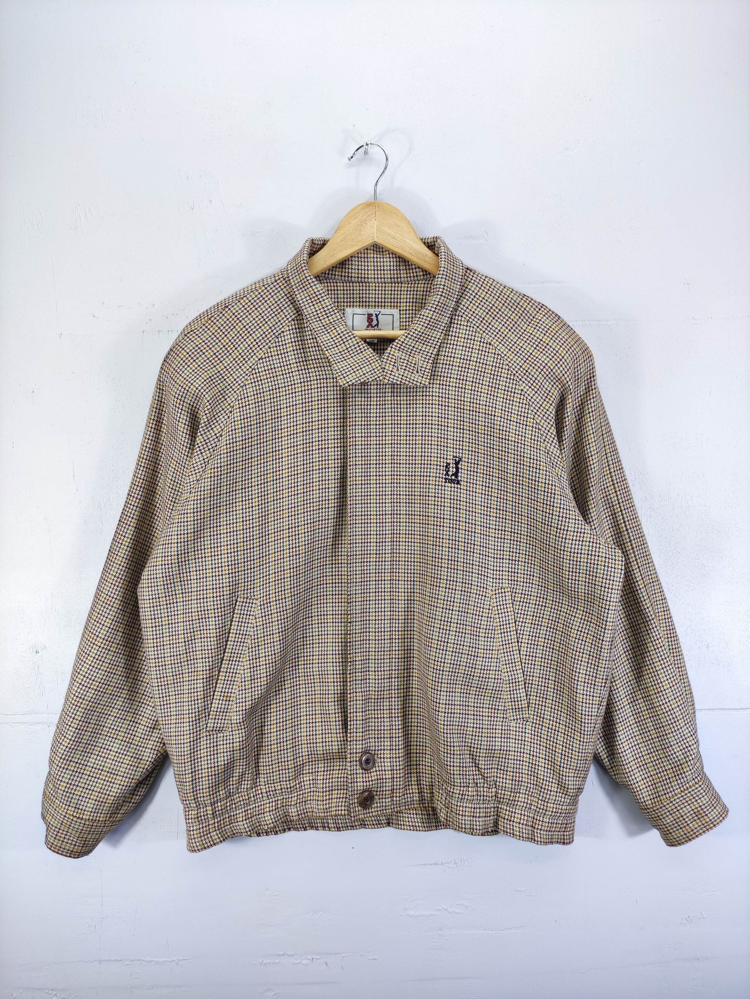 PGA Tour Vintage Pga Houndstooth Casual Jacket Zipper Size US L / EU 52-54 / 3 - 1 Thumbnail
