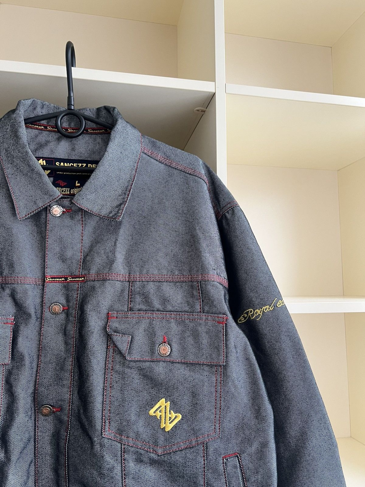 Vintage Vintage Sancezz Denim Jacket Hip-Hop Retro Size L Size US L / EU 52-54 / 3 - 7 Thumbnail