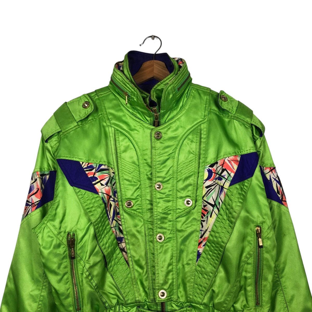 Japanese Brand 📌Cropped Bomber Jacket Ski Wear Killy Multi Color Size US L / EU 52-54 / 3 - 4 Thumbnail