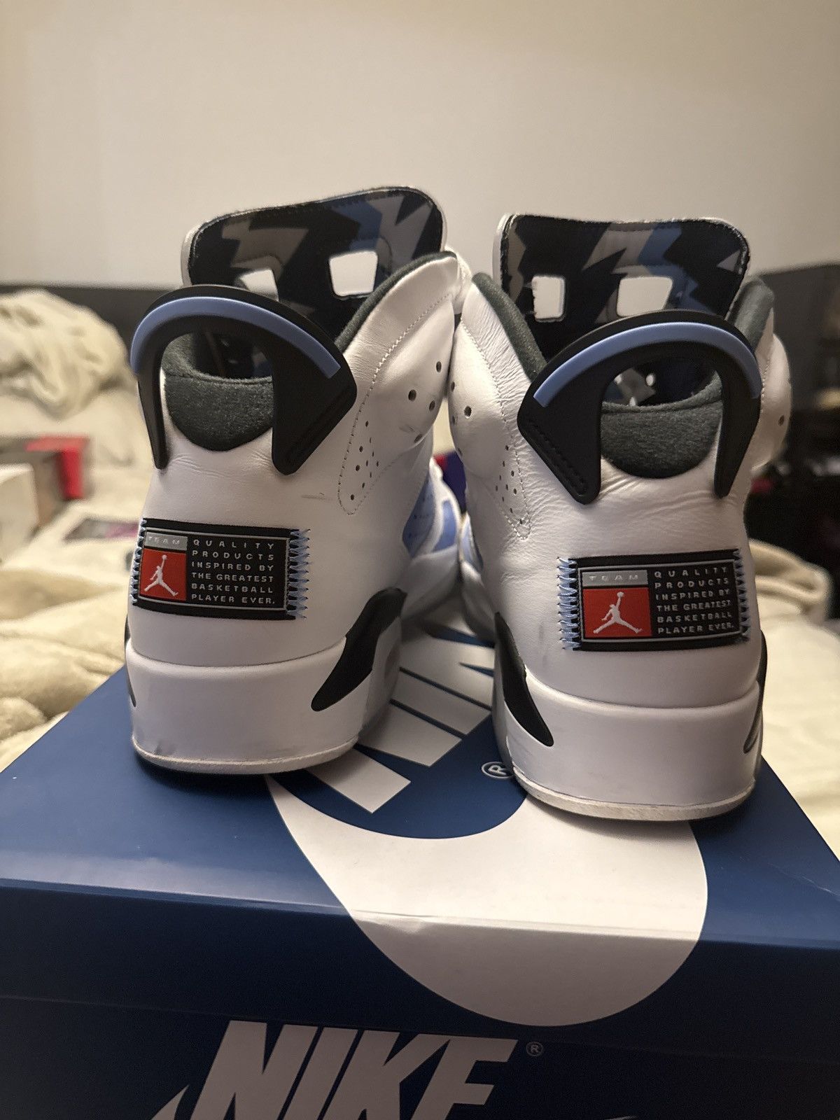 Jordan Brand Jordan 6 UNC SZ 12 Size US 12 / EU 45 - 4 Thumbnail