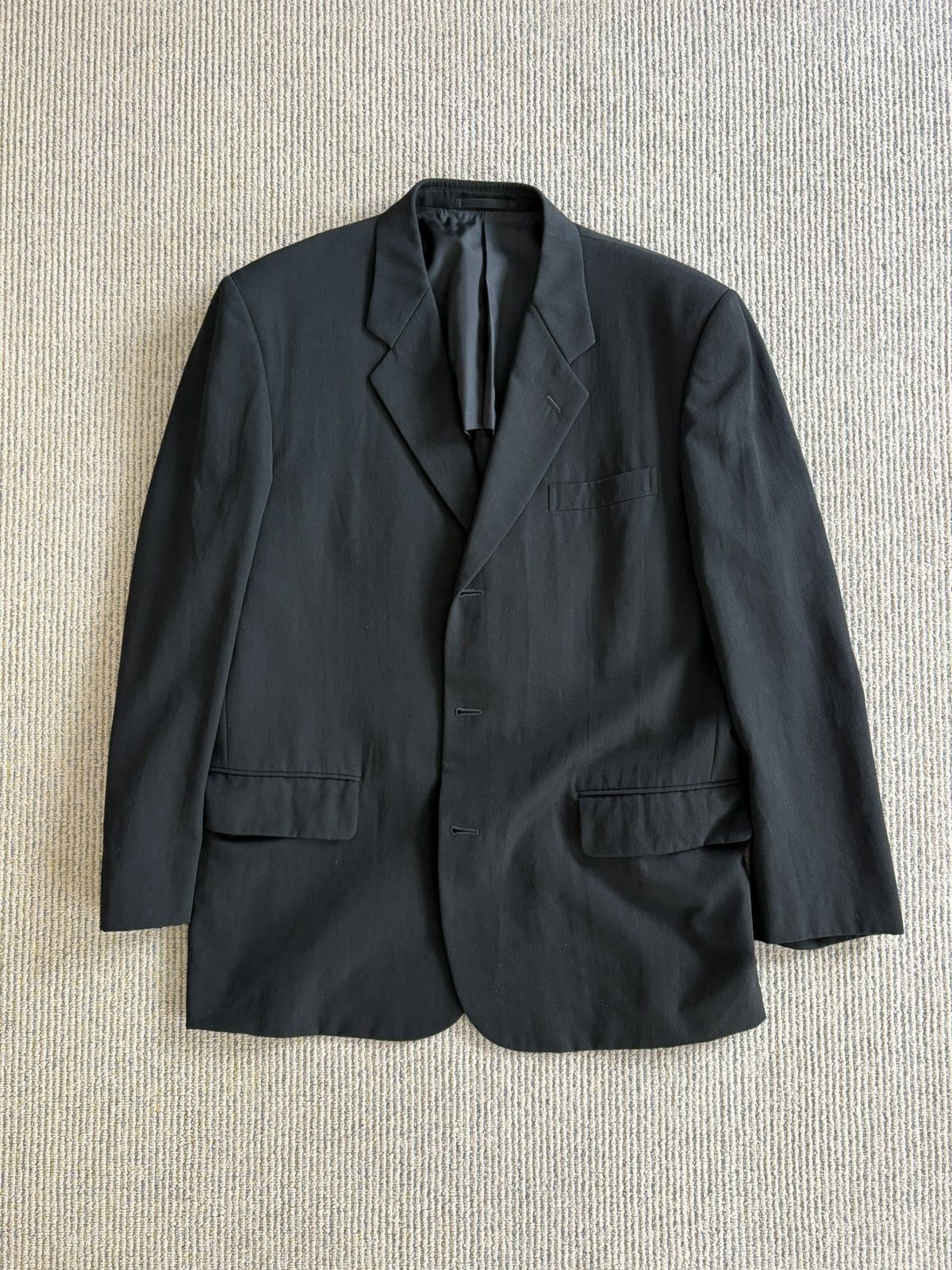 Comme des Garcons Homme Vintage 1999 Oversized Black Blazer Size 46L - 1 Thumbnail