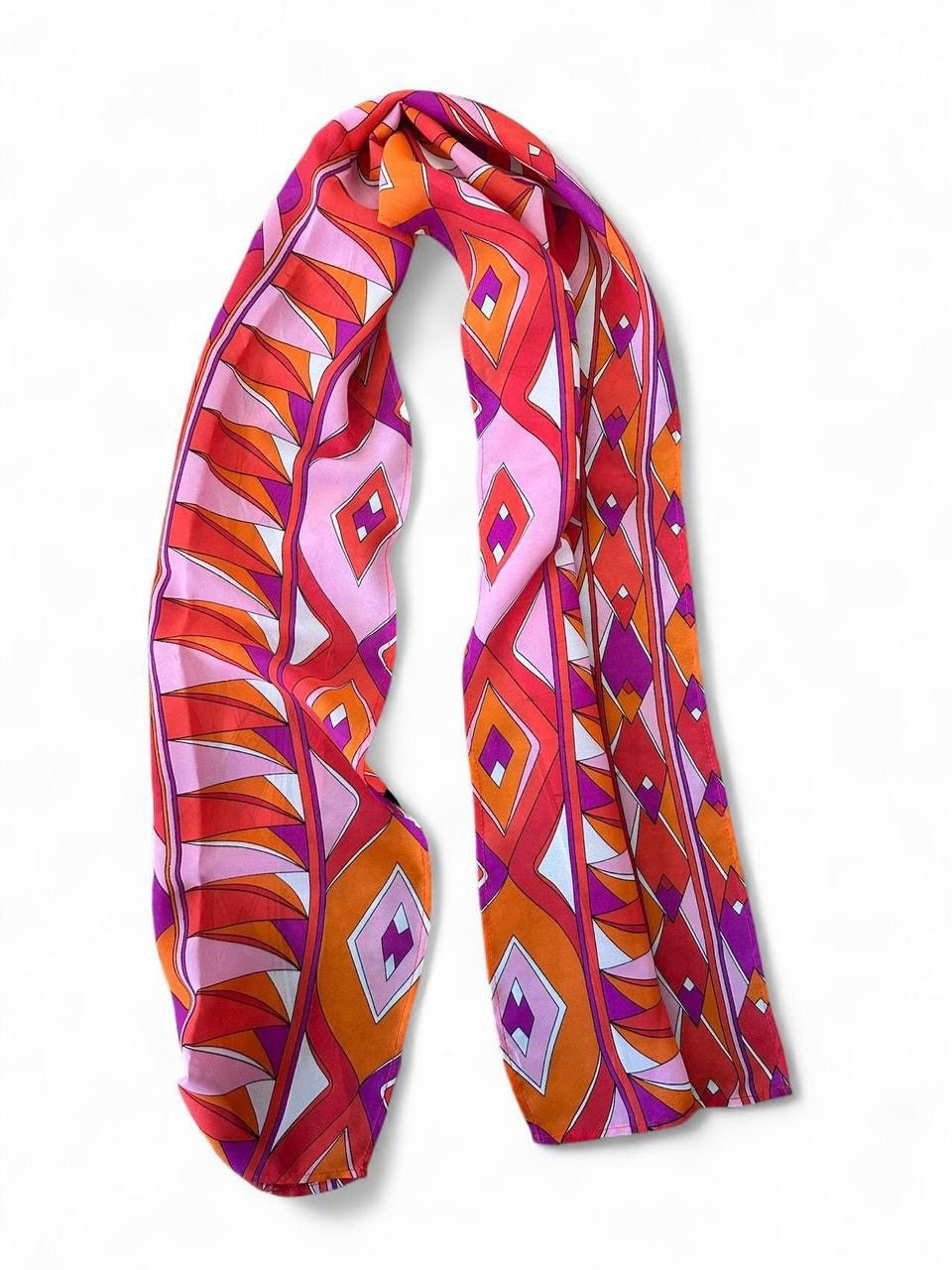 Other Vintage Mod Psychedelic Silk Scarf – Pucci Vibes Size ONE SIZE - 1 Thumbnail