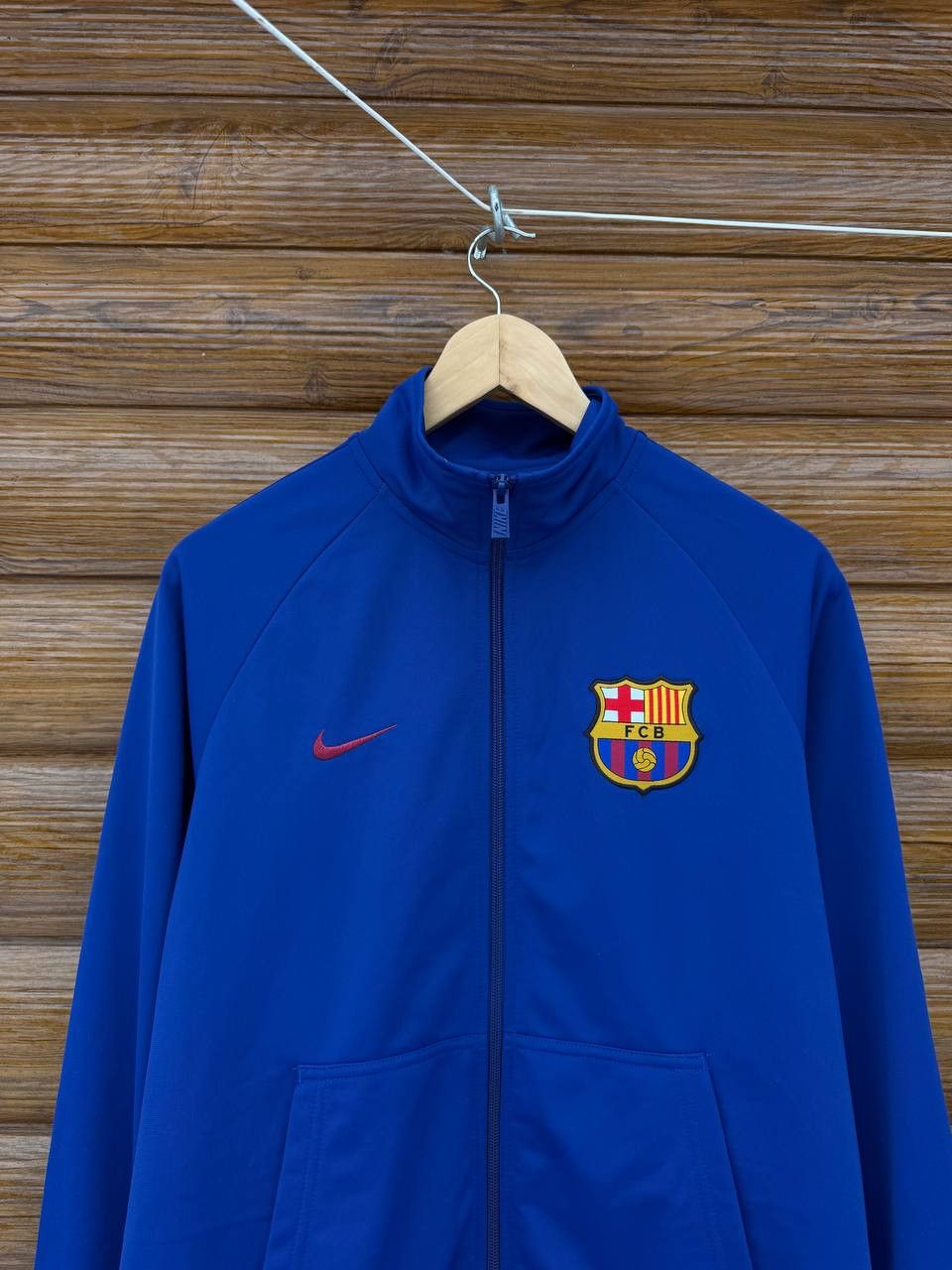 Nike Vintage Nike FC Barcelona Football Jacket Soccer Track Top Size US M / EU 48-50 / 2 - 2 Thumbnail