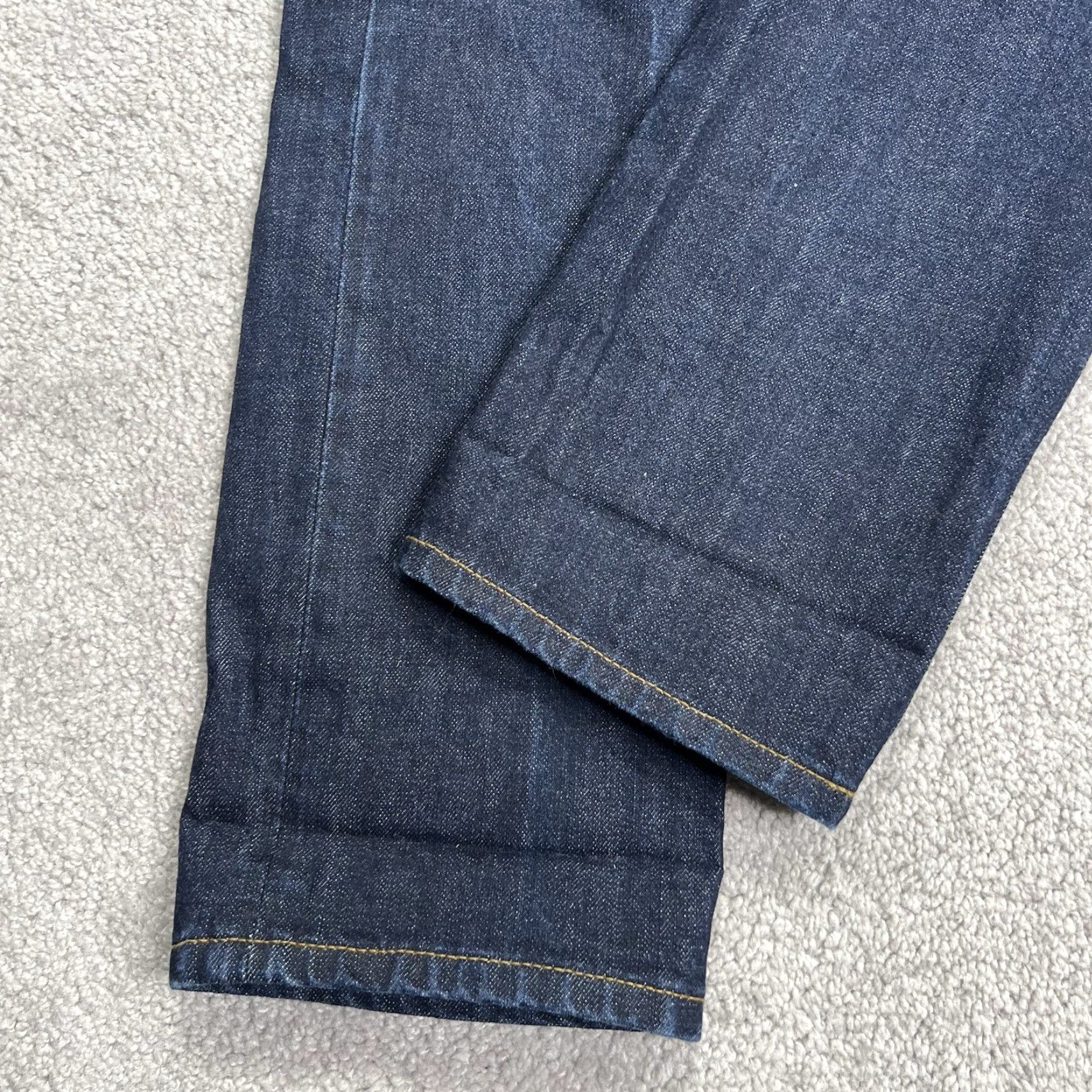 J.Crew VINTAGE J.CREW 770 Jeans Mens 30x34 Dark Blue Wash Kaihara Japanese Denim Cotton Dresswear Straight Size US 30 / EU 46 - 5 Thumbnail