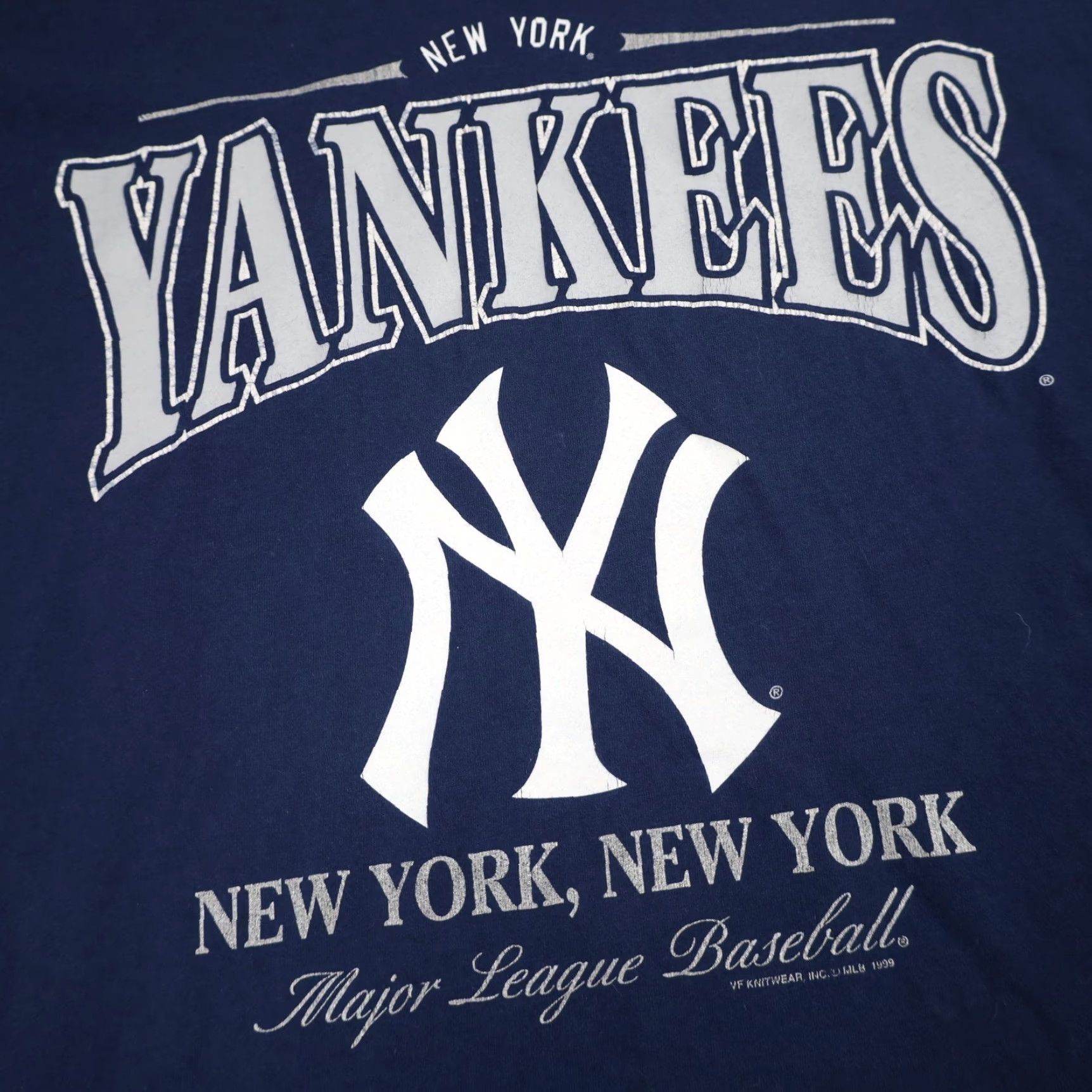 MLB VINTAGE MLB New York Yankees Mens Large Graphic T Shirt Blue Size US L / EU 52-54 / 3 - 5 Thumbnail