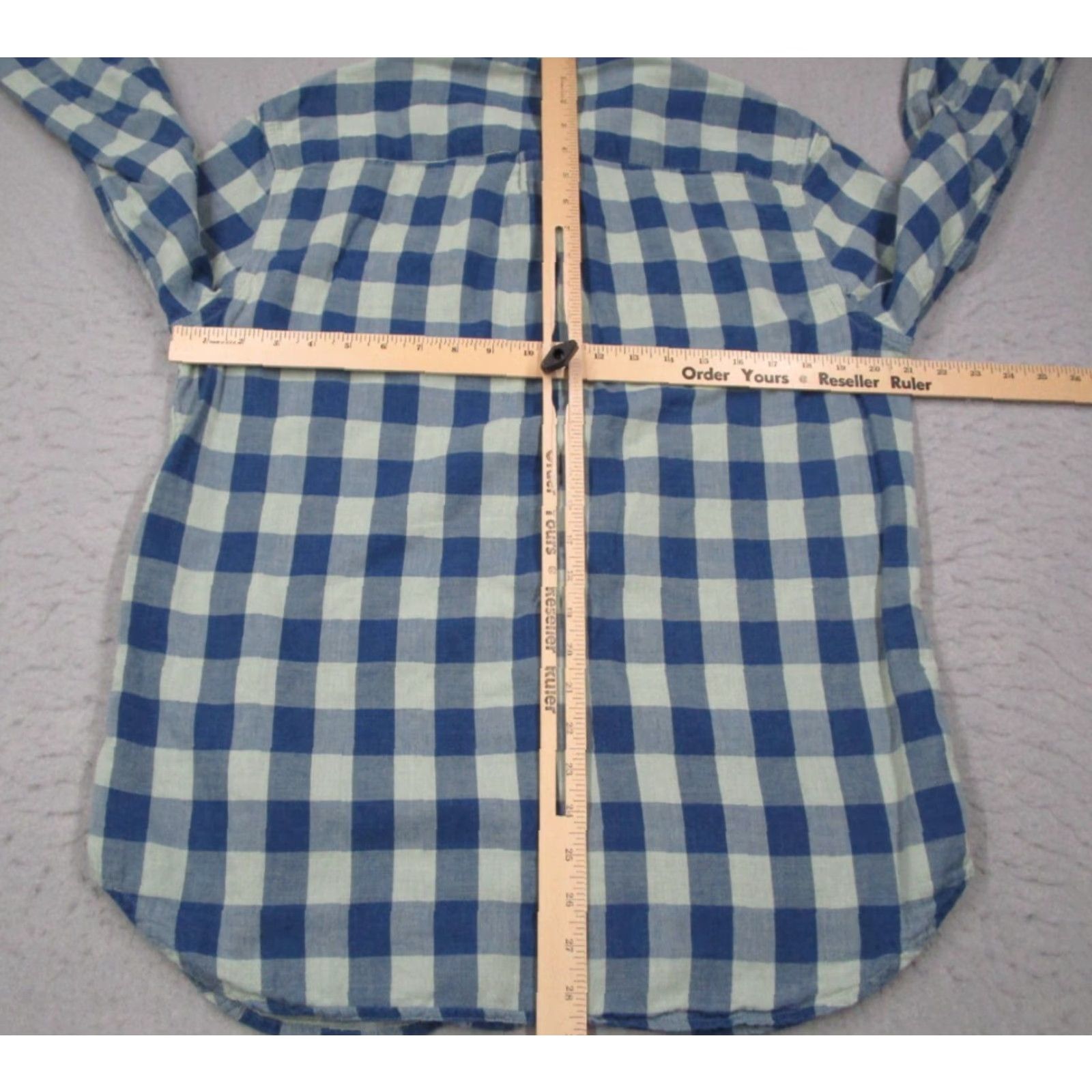 Marine Layer Marine Layer Shirt Mens Large Blue Check Button Up Long Sleeve Work Travel Hike Size US L / EU 52-54 / 3 - 7 Thumbnail