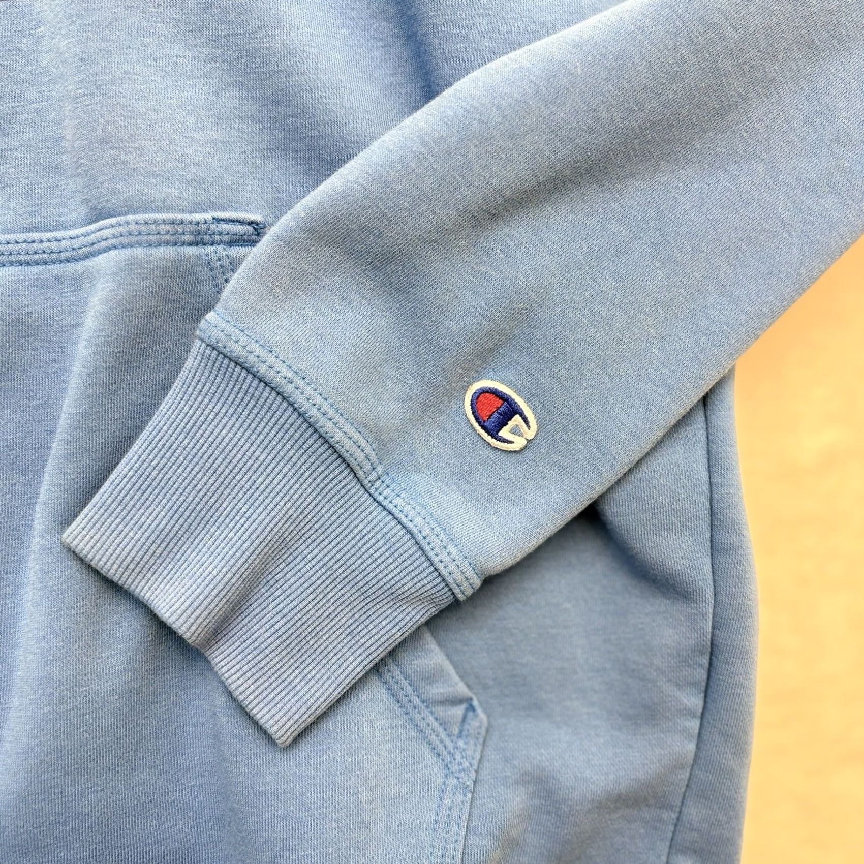 Champion Champion Hoodie Size S Blue Vintage Wash Varsity Script Logo Men's Size US S / EU 44-46 / 1 - 5 Thumbnail