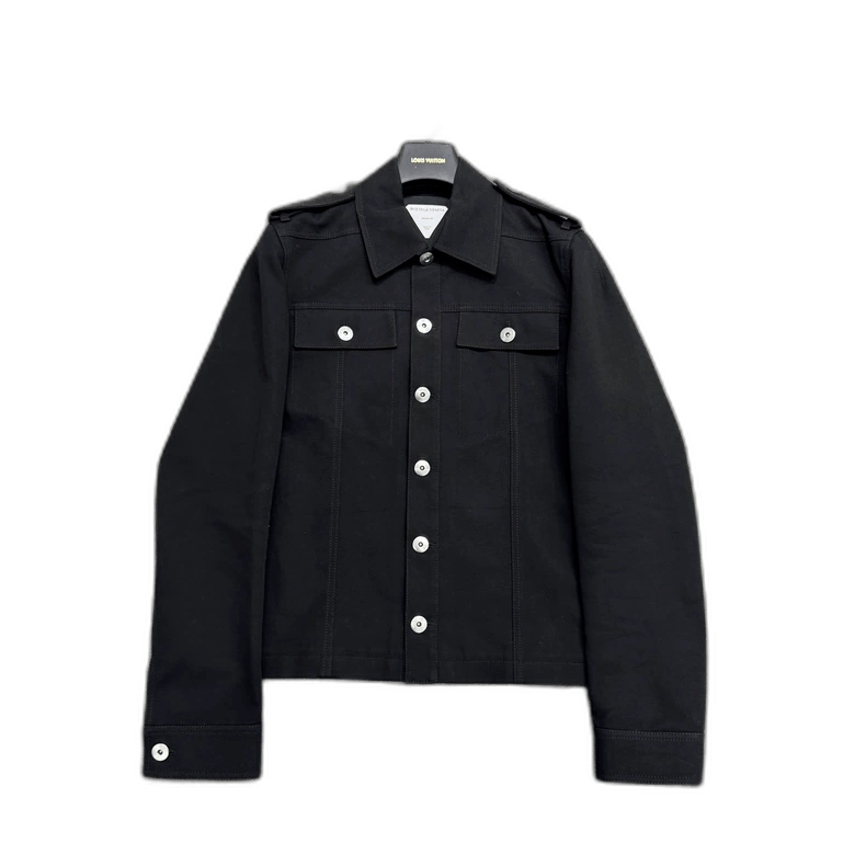 Bottega Veneta Bottega Veneta Black Denim Jacket Size 48-yf Size US M / EU 48-50 / 2 - 1 Thumbnail