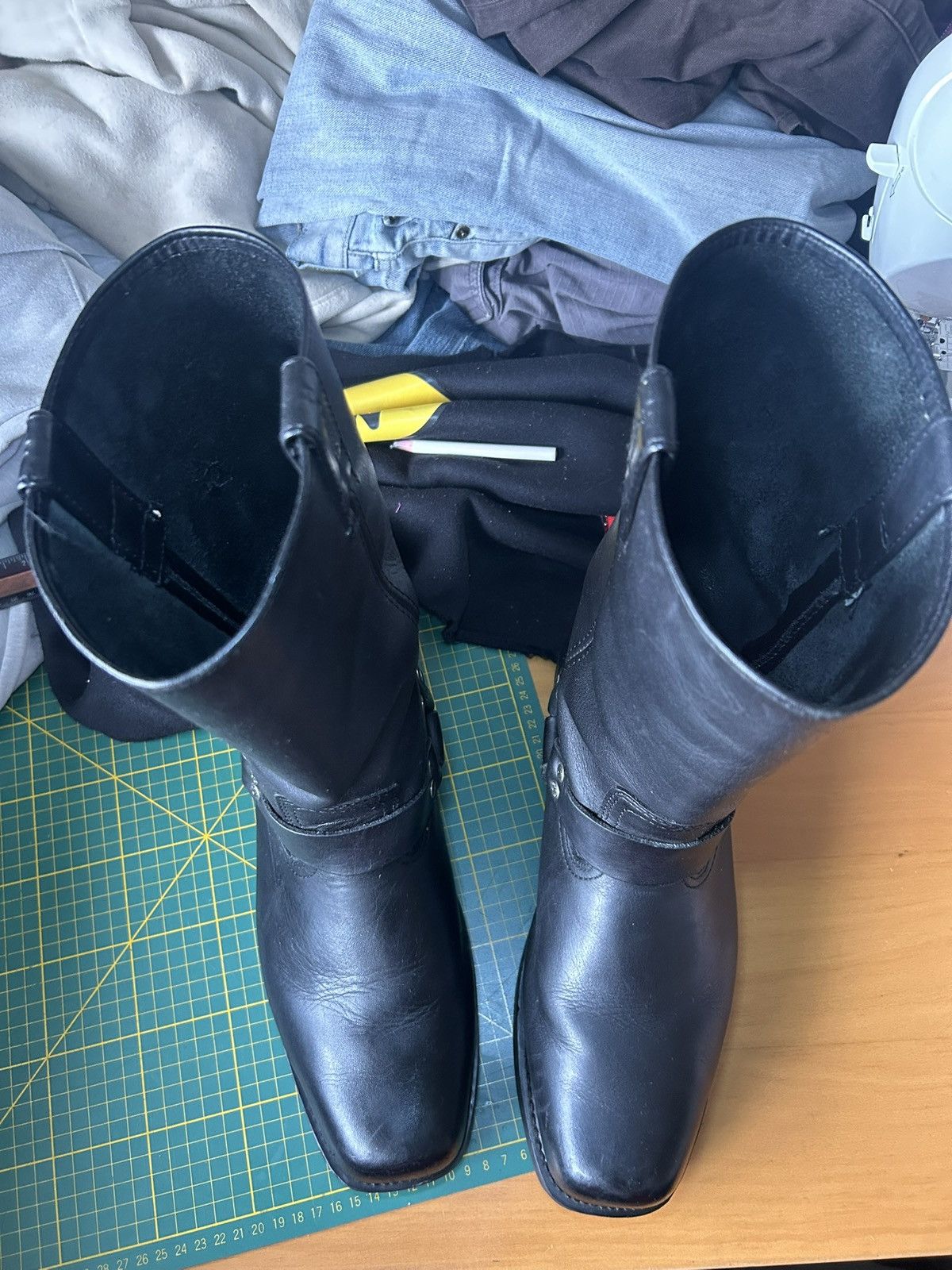 Harley Davidson Vintage Harley Davidson tall motorcycle boots Size US 12.5 / EU 45-46 - 11 Thumbnail