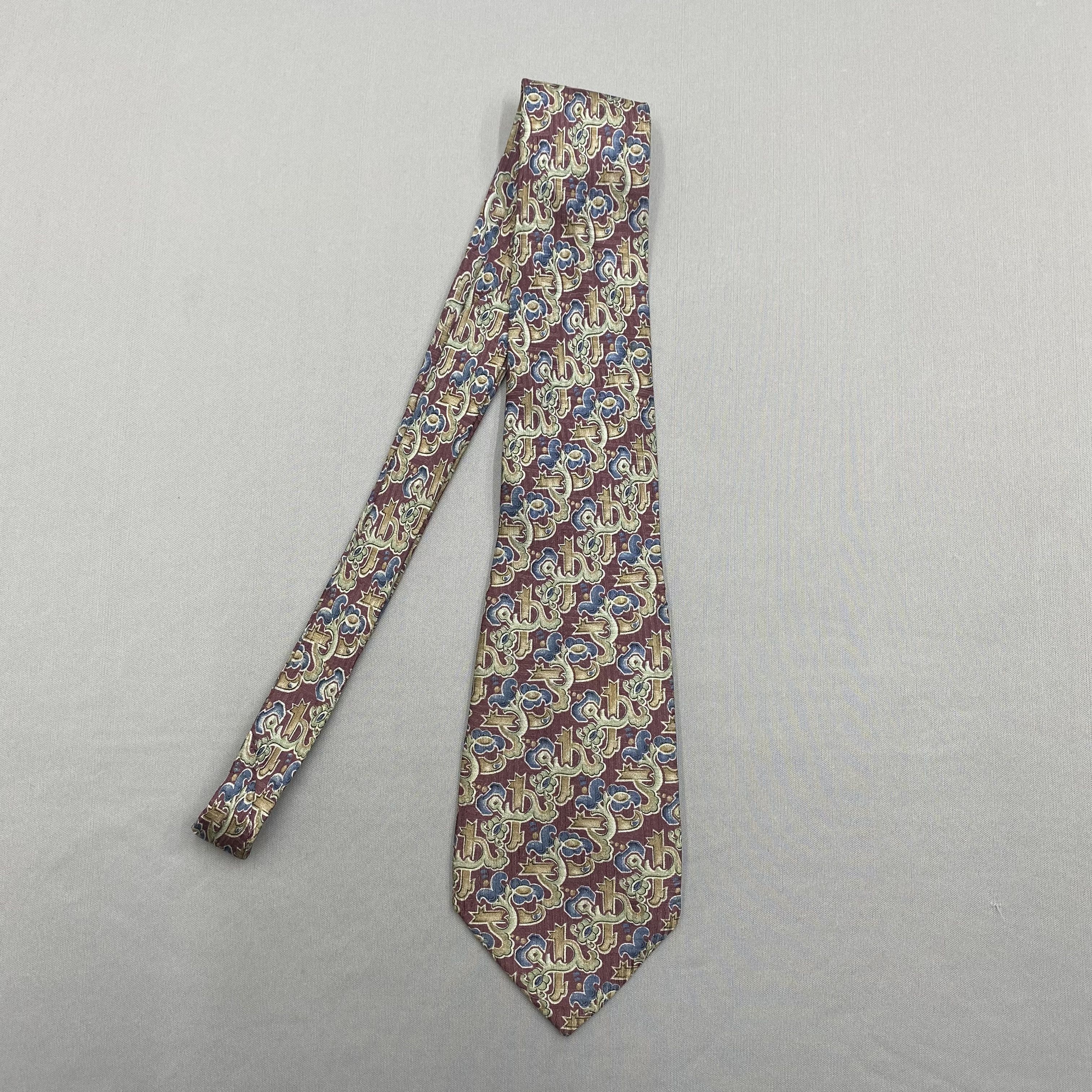 Enrico Coveri Vintage Enrico Coveri SILK Necktie Cravate Pure Silk Size ONE SIZE - 4 Thumbnail