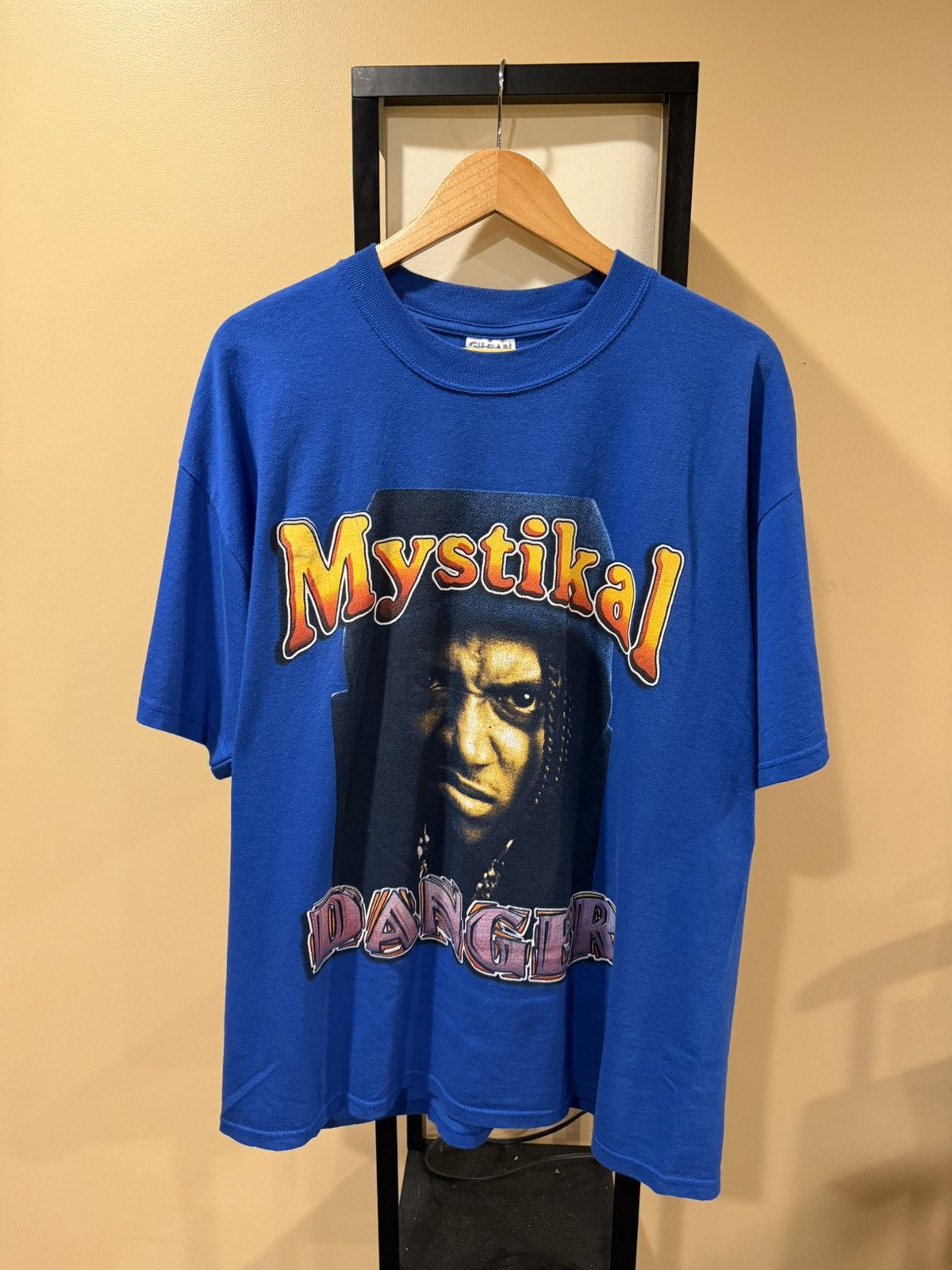 Vintage Vintage Mistikal Danger “Shake Ya Ass” Blue Rap Tee Size US XL / EU 56 / 4 - 12 Thumbnail