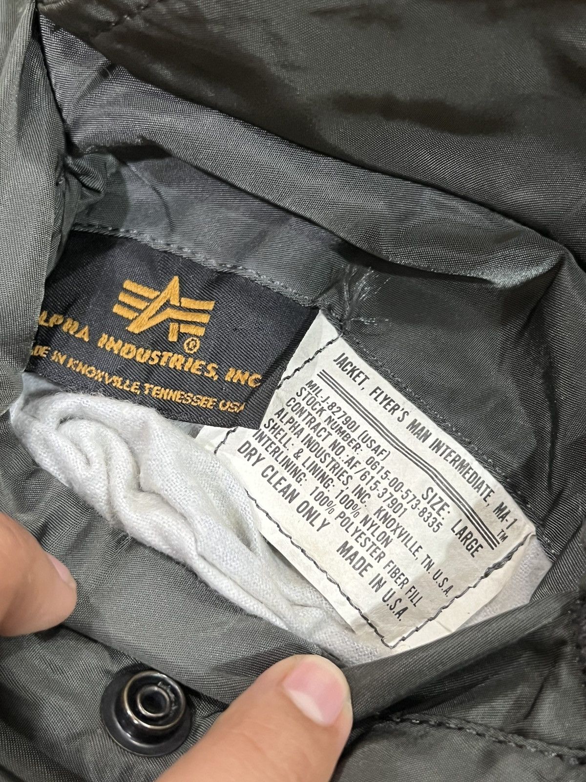 Alpha Industries Vtg USA Alpha Industries Flight Bomber Jacket Size US L / EU 52-54 / 3 - 2 Thumbnail
