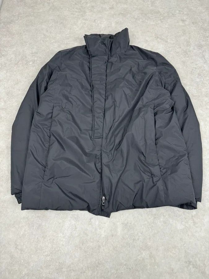 Prada 2000s Prada Black Puffer Asymmetrical Jacket Size US L / EU 52-54 / 3 - 1 Thumbnail