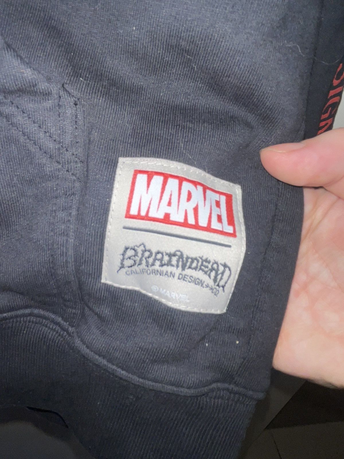 Outlet Marvel x Braindead hoodie